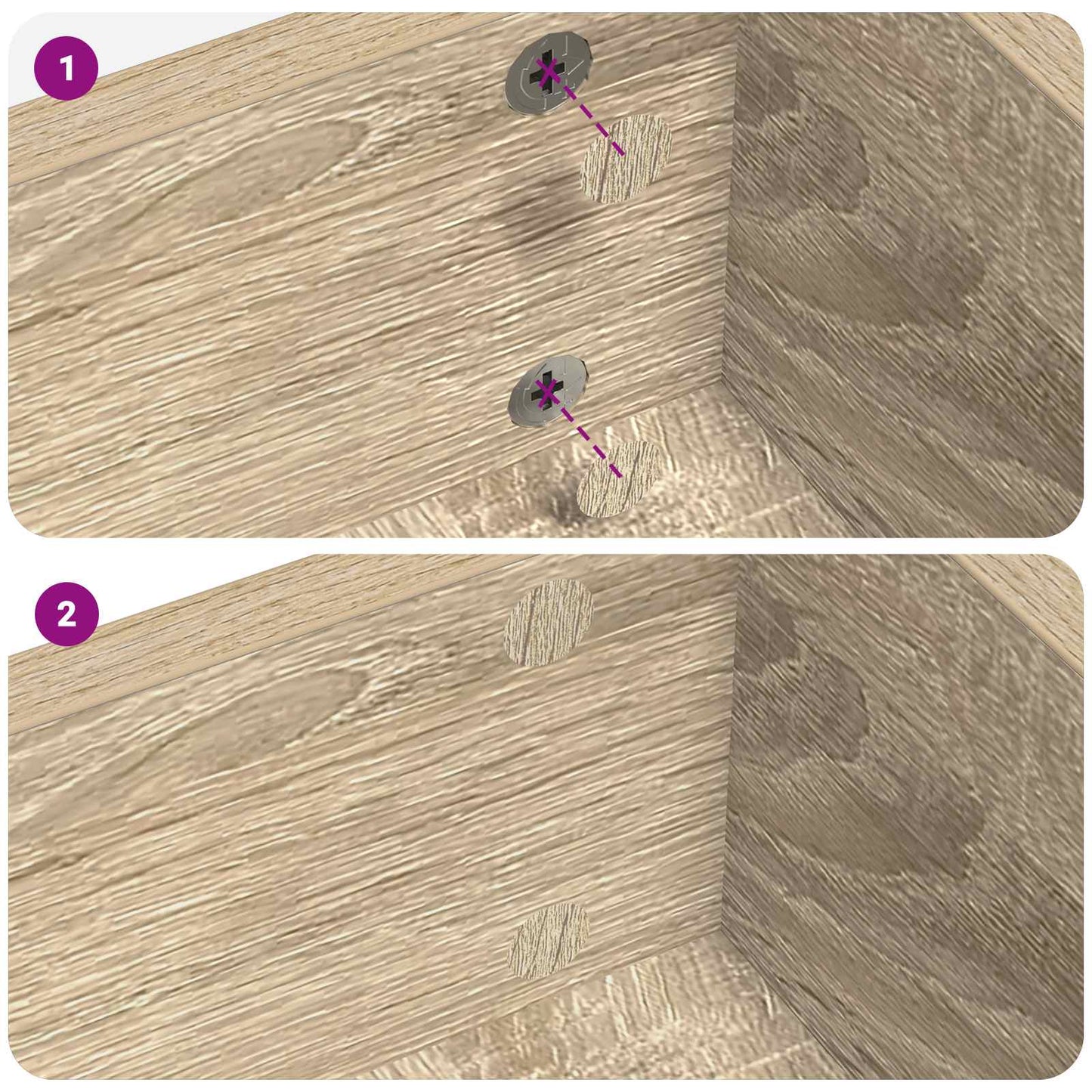 vidaXL Αυτοκόλλητη Κάλυψη Βιδών 2 pcs Δρύς Sonoma Ø 20 x 0,5 mm