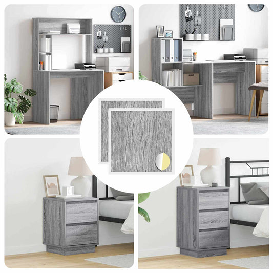 vidaXL Αυτοκόλλητη Κάλυψη Βιδών 2 pcs Γκρίζο Σονομα Ø 20 x 0,5 mm