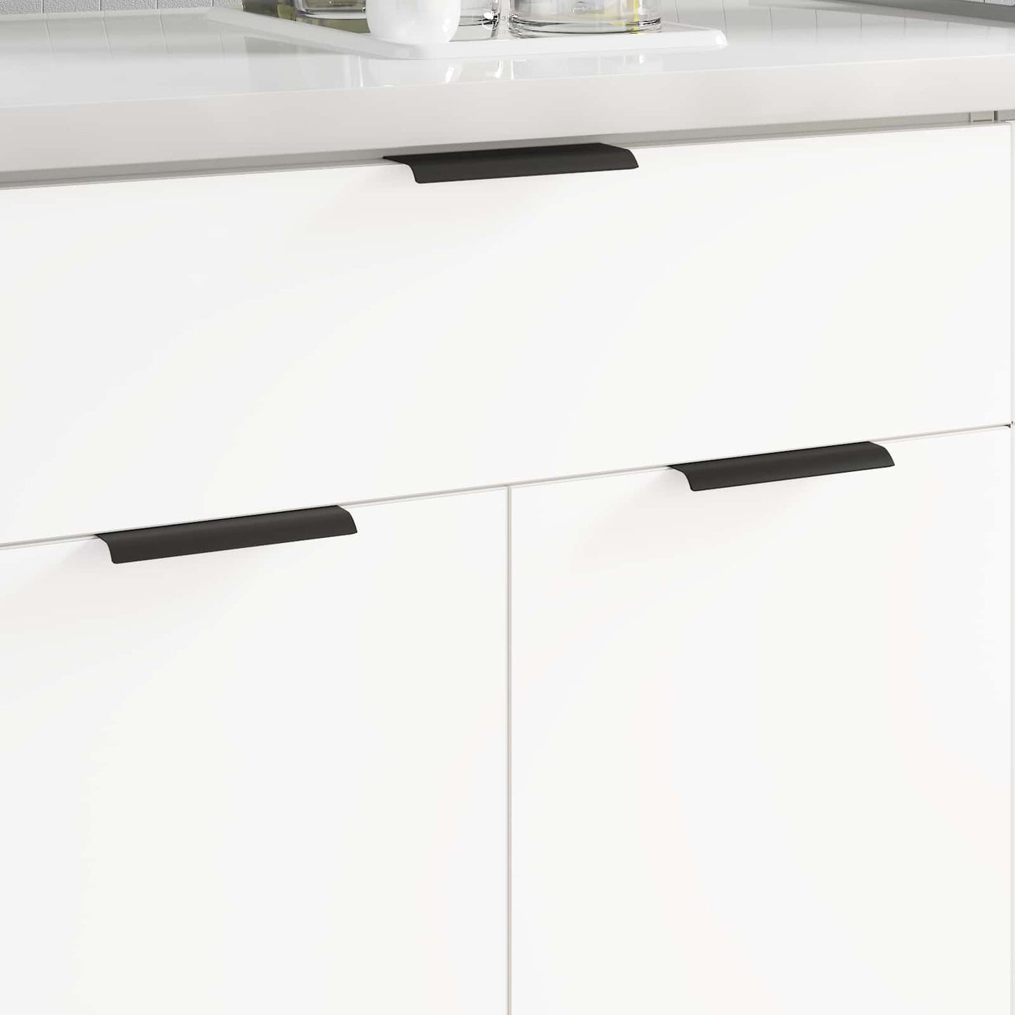 vidaXL Λαβή 725 pcs Μαύρο 120 x 39.6 x 17 χιλ. Αλουμίνιο