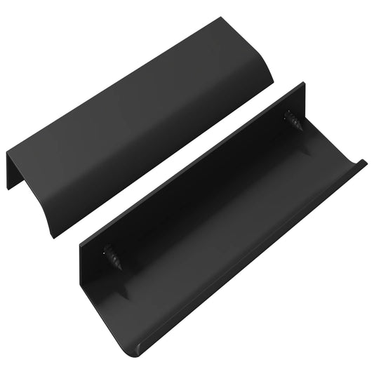 vidaXL Λαβή 725 τμχ. Μαύρο 120 x 39.6 x 17 χιλ. Αλουμίνιο