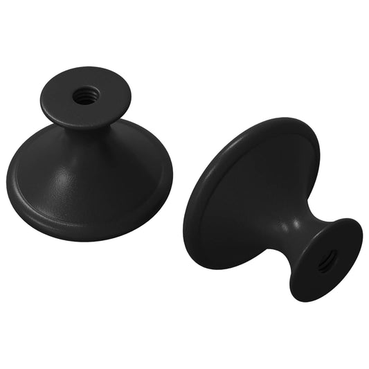 vidaXL Λαβή 2 pcs Μαύρο Ø30 χιλ. Αλουμίνιο