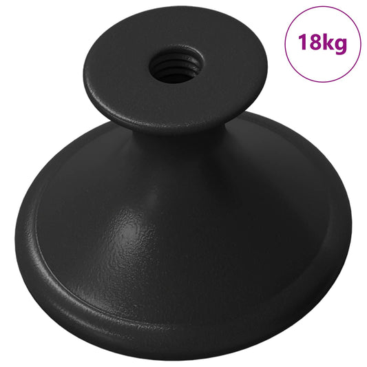 vidaXL Λαβή 1461 pcs Μαύρο Ø30 χιλ. Αλουμίνιο