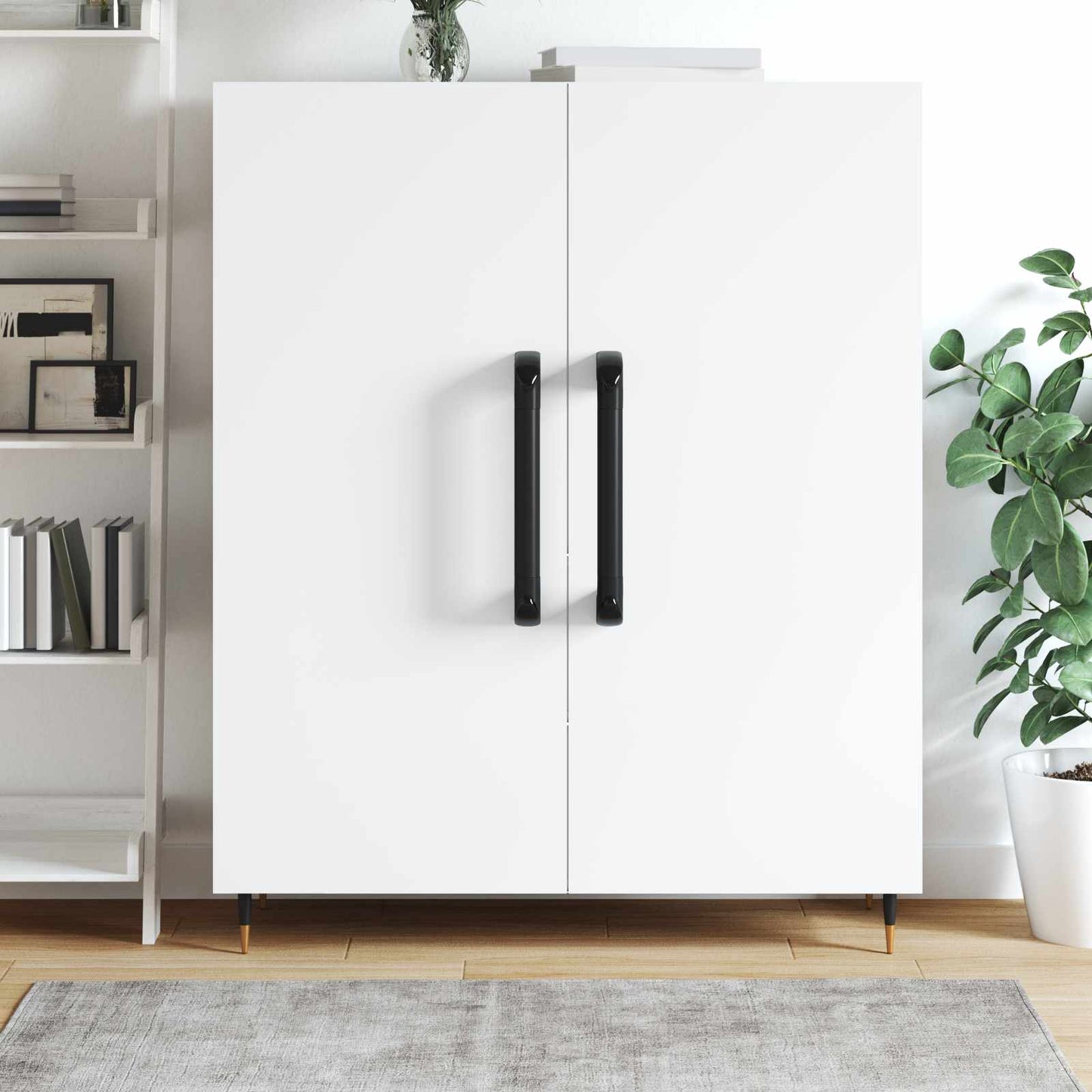 vidaXL Λαβή Μονόχρωμο 69 pcs Μαύρο 380 x 34 x 85 mm Αλουμίνιο και PP