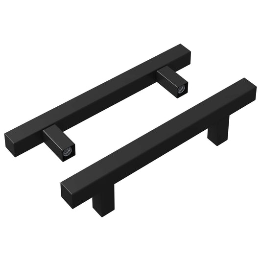 vidaXL Χειριστήριο Ντουλάπας 2 τεμ. Μαύρο 150 x 12,3 x 35,2 χιλ