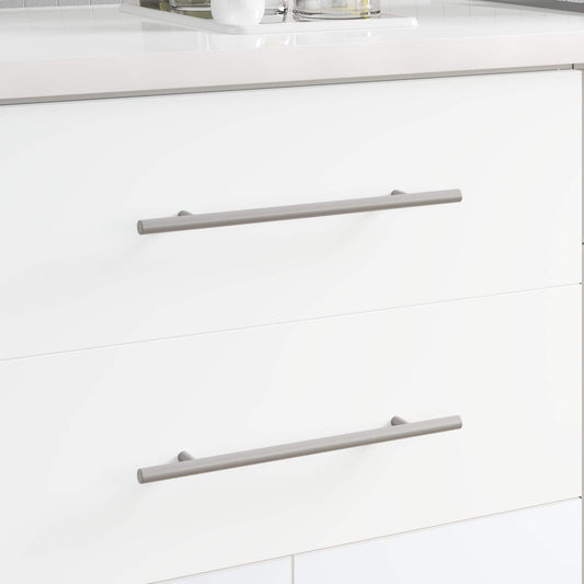 vidaXL Χειριστήριο Ντουλάπας 12 pcs Ασημί 300 mm Ανοξείδωτο ατσάλι