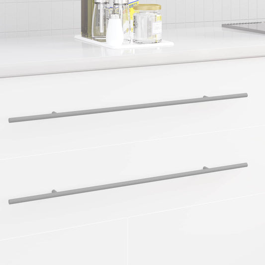 vidaXL Χειριστήριο Ντουλάπας 12 pcs Ασημί 1700mm Ανοξείδωτο ατσάλι