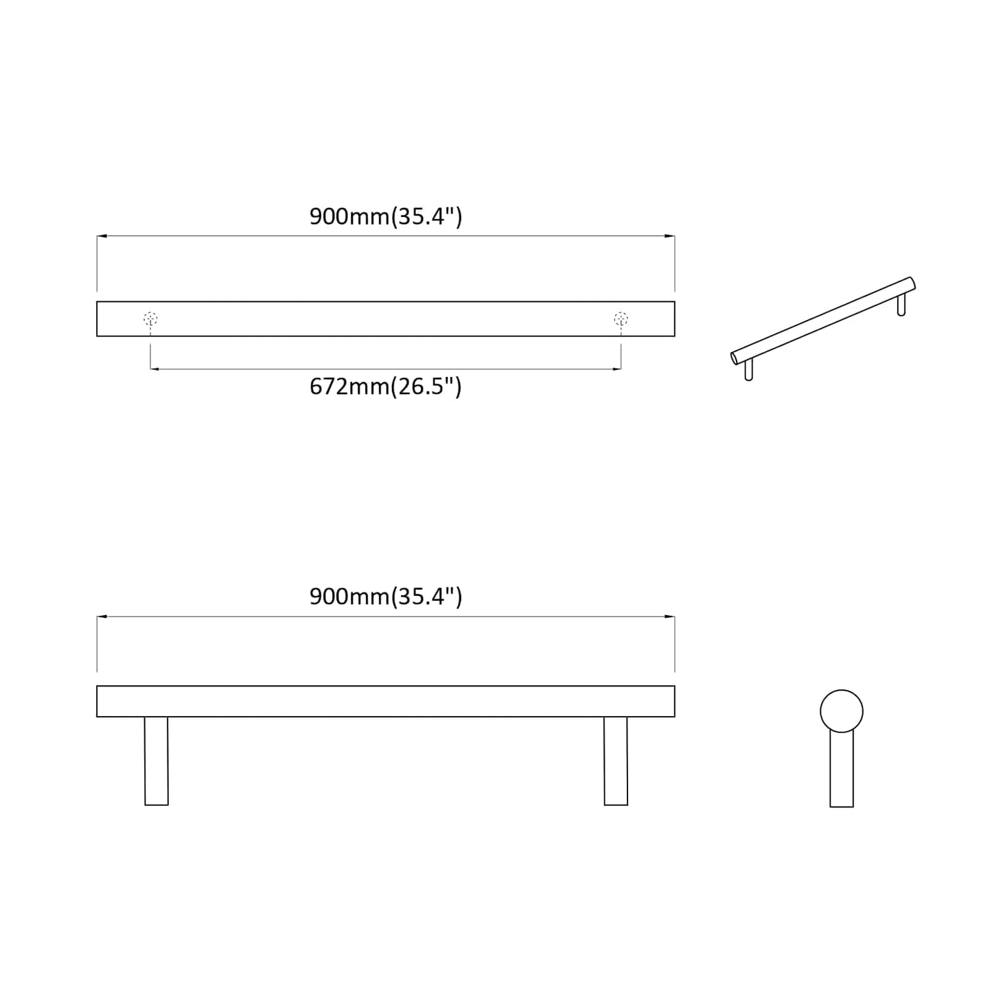 vidaXL Χειριστήριο Ντουλάπας 2 pcs Ασημί 0 Ανοξείδωτο ατσάλι