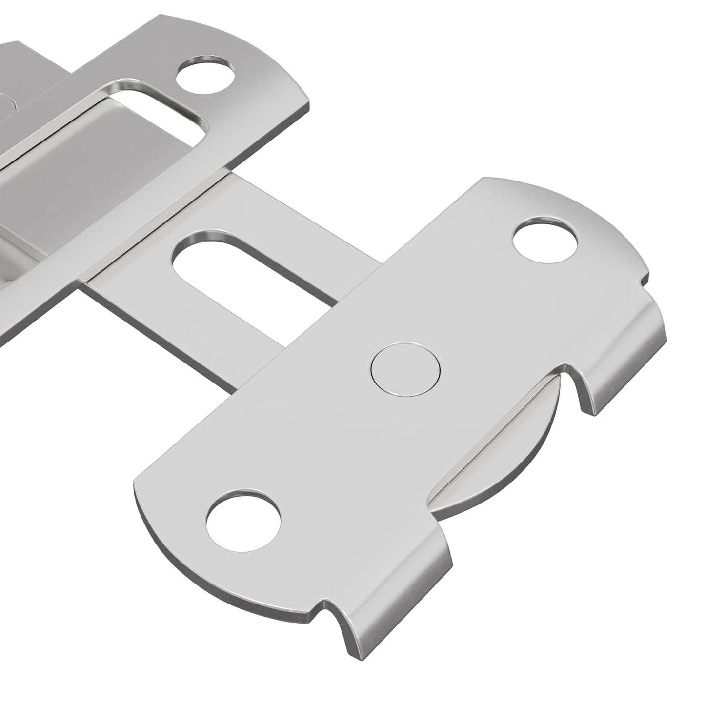 vidaXL Μεταλλικός κλειδαριάς πόρτας 12 pcs Ασημί 70 x 8 mm Ατσάλι