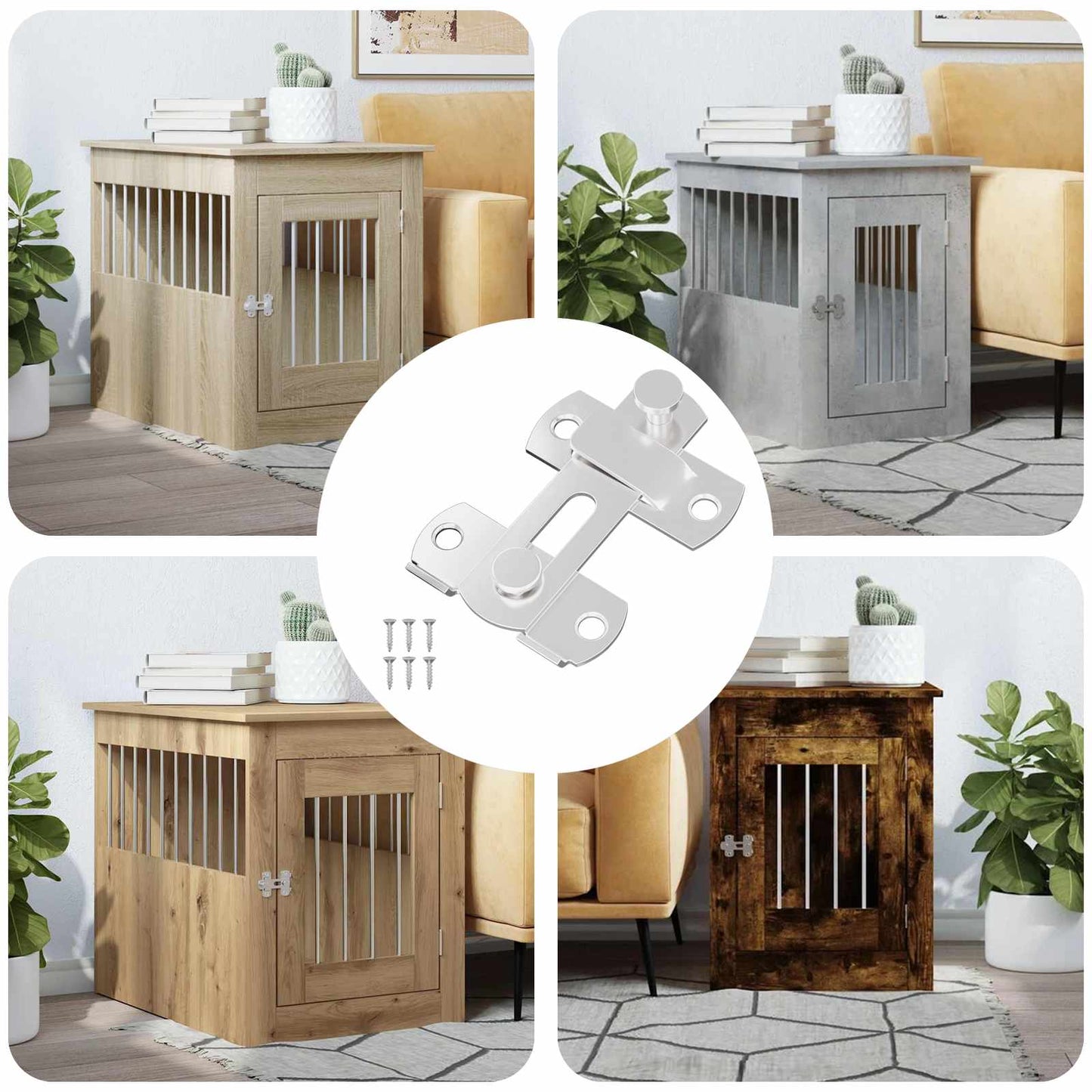 vidaXL Μεταλλικός κλειδαριάς πόρτας 12 pcs Ασημί 70 x 8 mm Ατσάλι