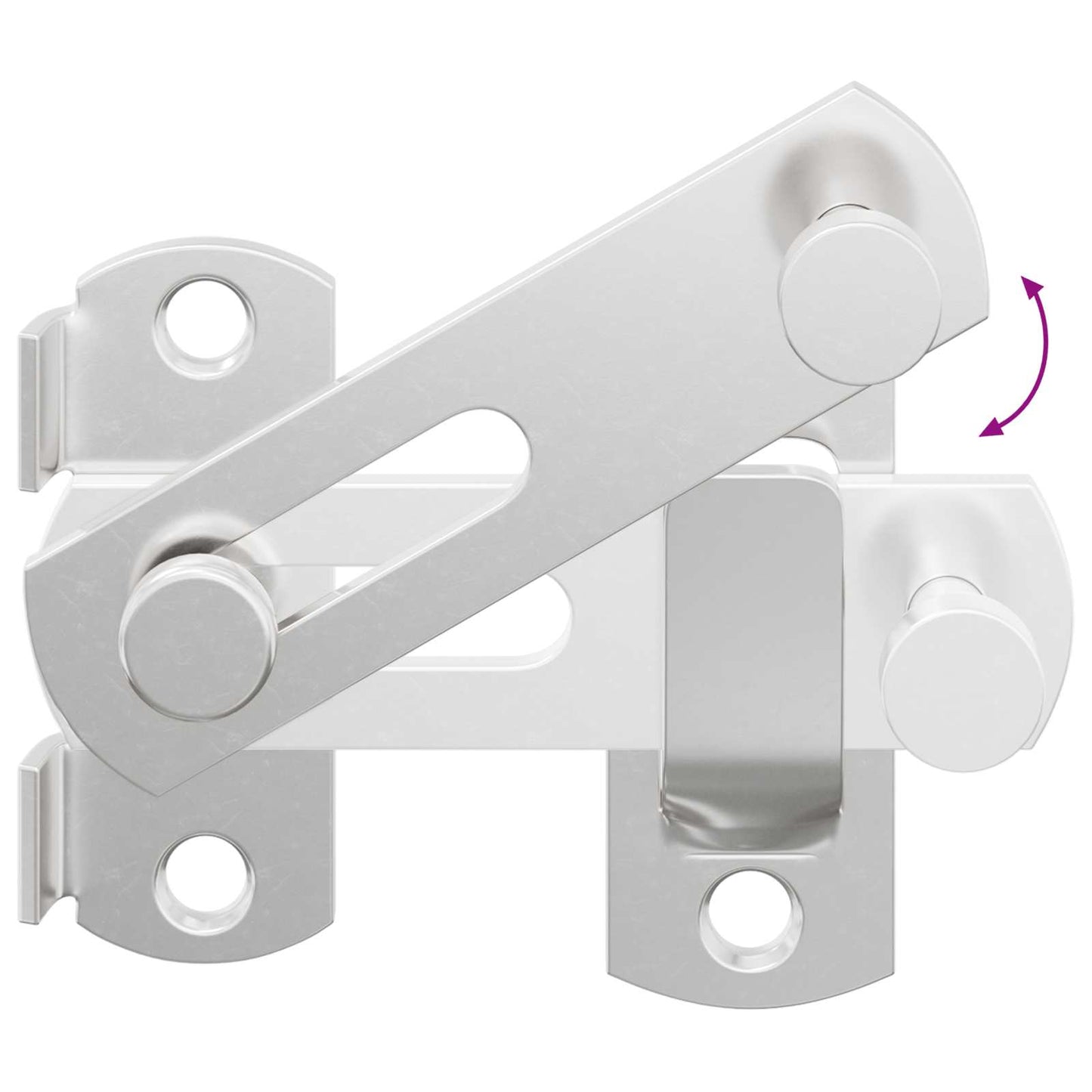 vidaXL Μεταλλικός κλειδαριάς πόρτας 12 pcs Ασημί 70 x 8 mm Ατσάλι