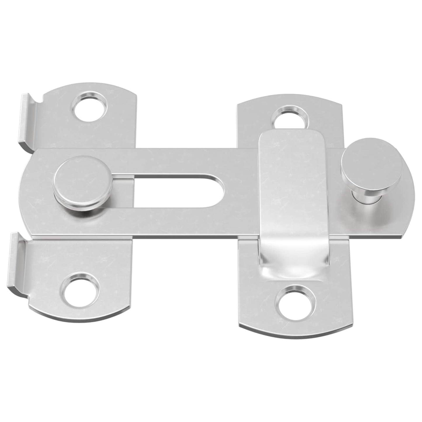 vidaXL Μεταλλικός κλειδαριάς πόρτας 12 pcs Ασημί 70 x 8 mm Ατσάλι