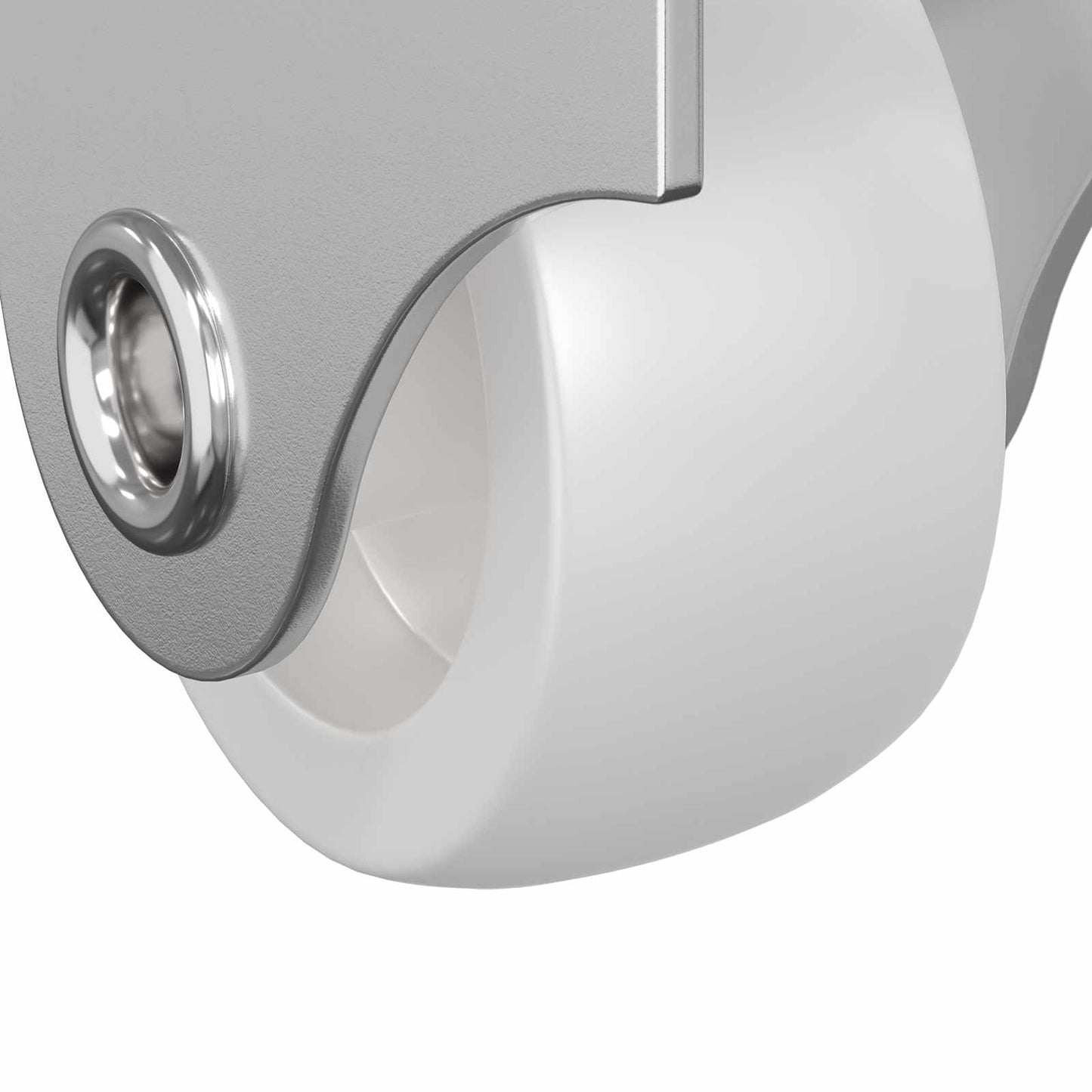 vidaXL Τροχίσκος 2 τμχ. Λευκό 42 x 11,5 x 29 mm Σίδερο