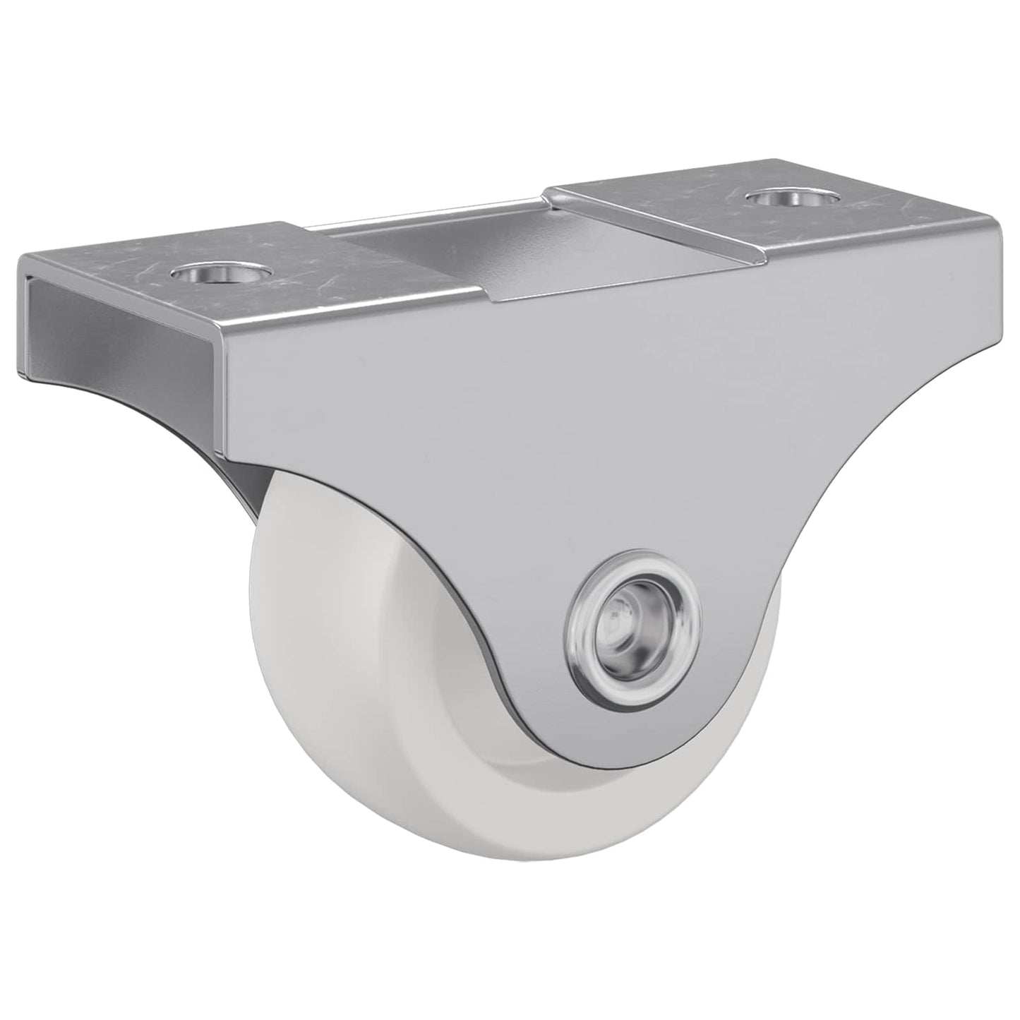 vidaXL Τροχίσκος 2 τμχ. Λευκό 42 x 11,5 x 29 mm Σίδερο
