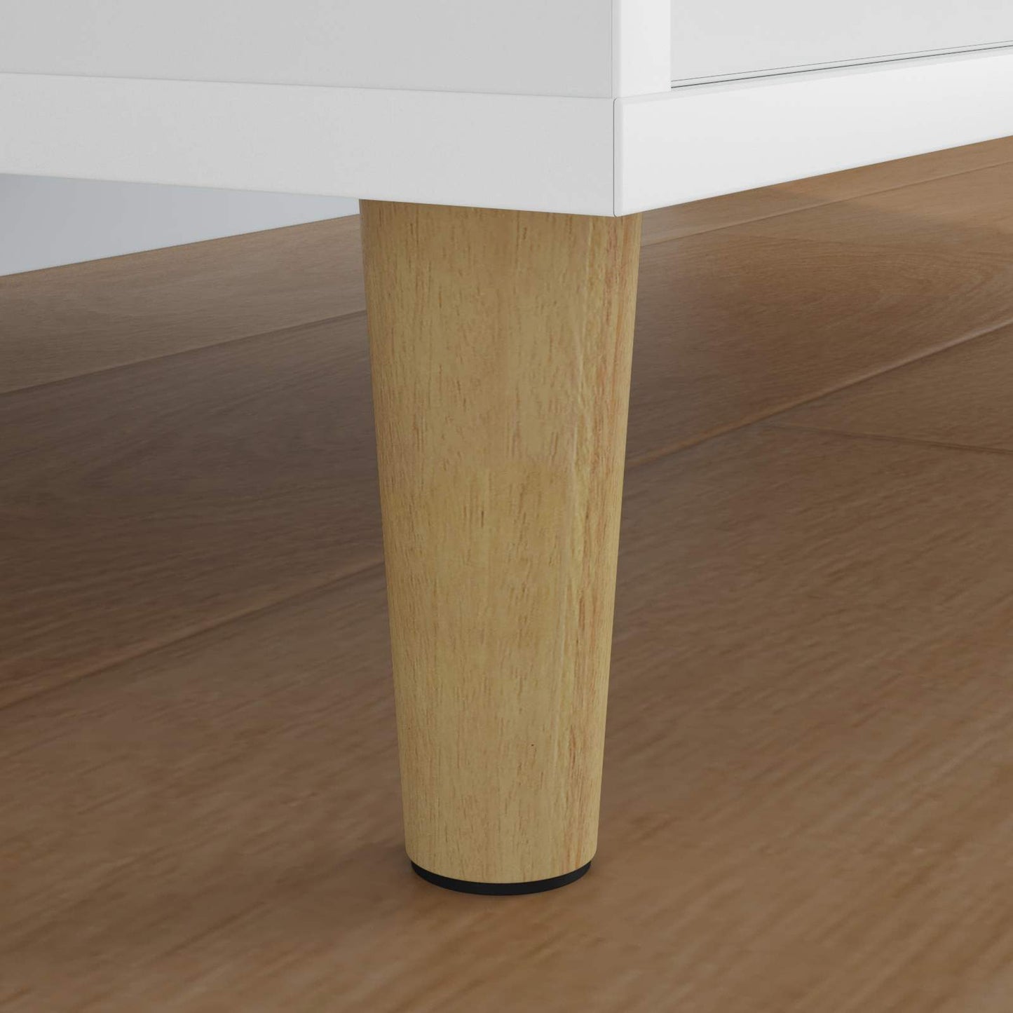 vidaXL Πόδια Επίπλων 2 pcs Καφέ Ø 44 x 100 mm Στερεό Ξύλο Ευκαλύπτου