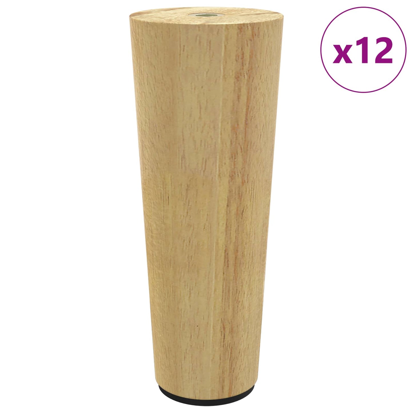 vidaXL Πόδια Επίπλων 12 pcs Καφέ Ø 44 x 100 mm Στερεό Ξύλο Ευκαλύπτου