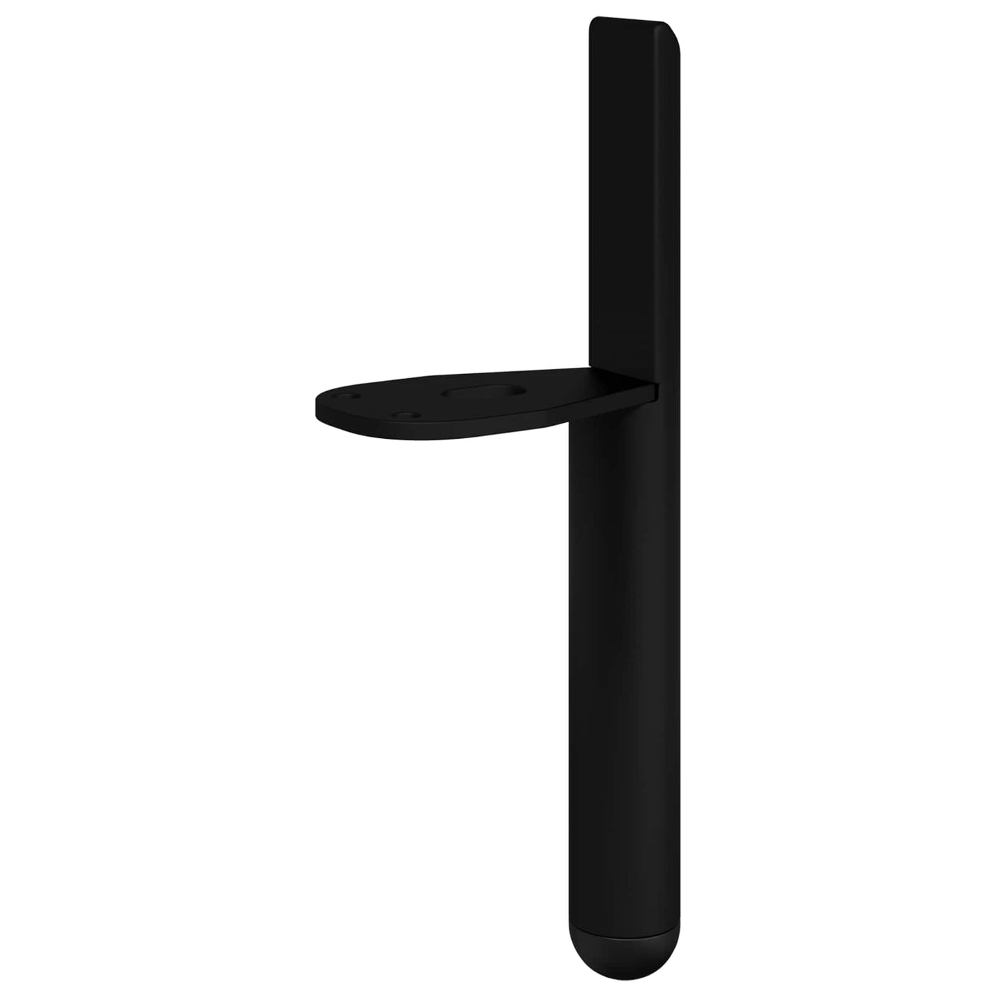 vidaXL Πόδια Επίπλων 12 pcs Μαύρο 66 x 36 x 160 χιλ. Σίδερο