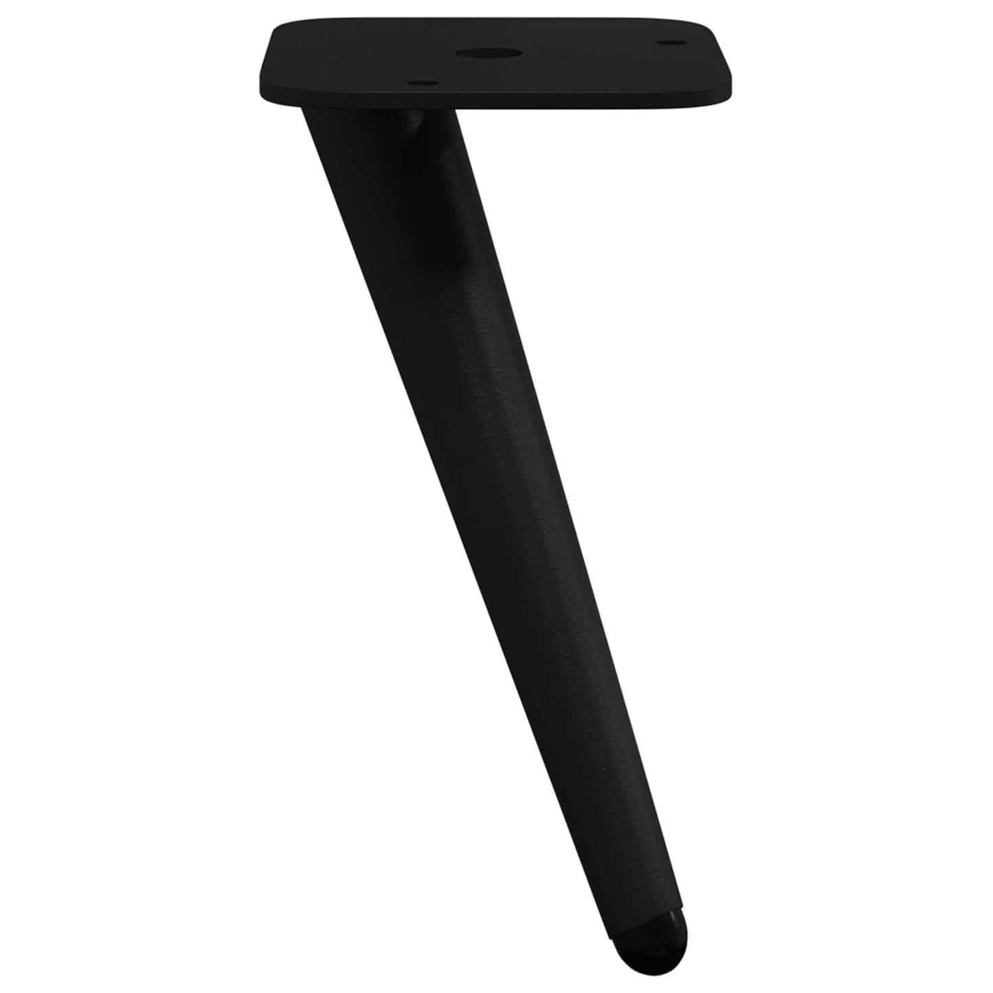 vidaXL Σταντ Πόδια 2 pcs Μαύρο 56 x 56 x 100 mm Σίδερο