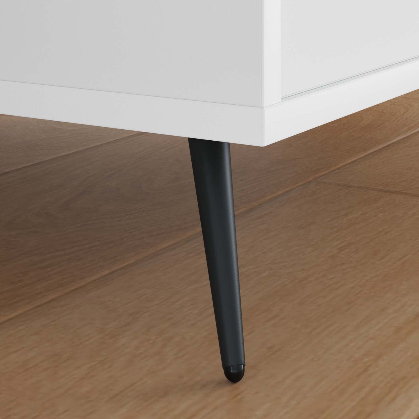 vidaXL Σταντ Πόδια 12 pcs Μαύρο 56 x 56 x 100 mm Σίδερο