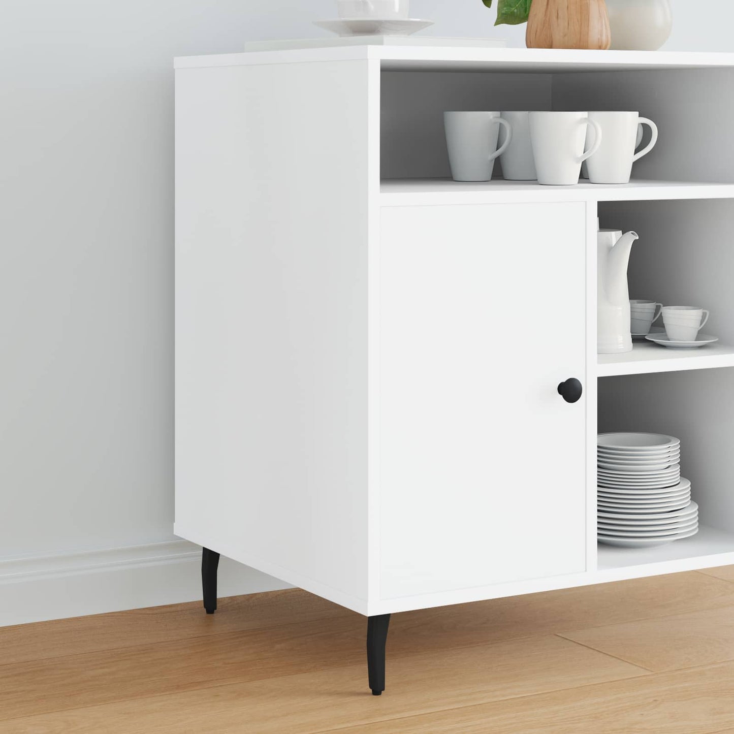 vidaXL Στηρίγματα 2 pcs Μαύρο 40 x 40 x 100 mm Σίδερο