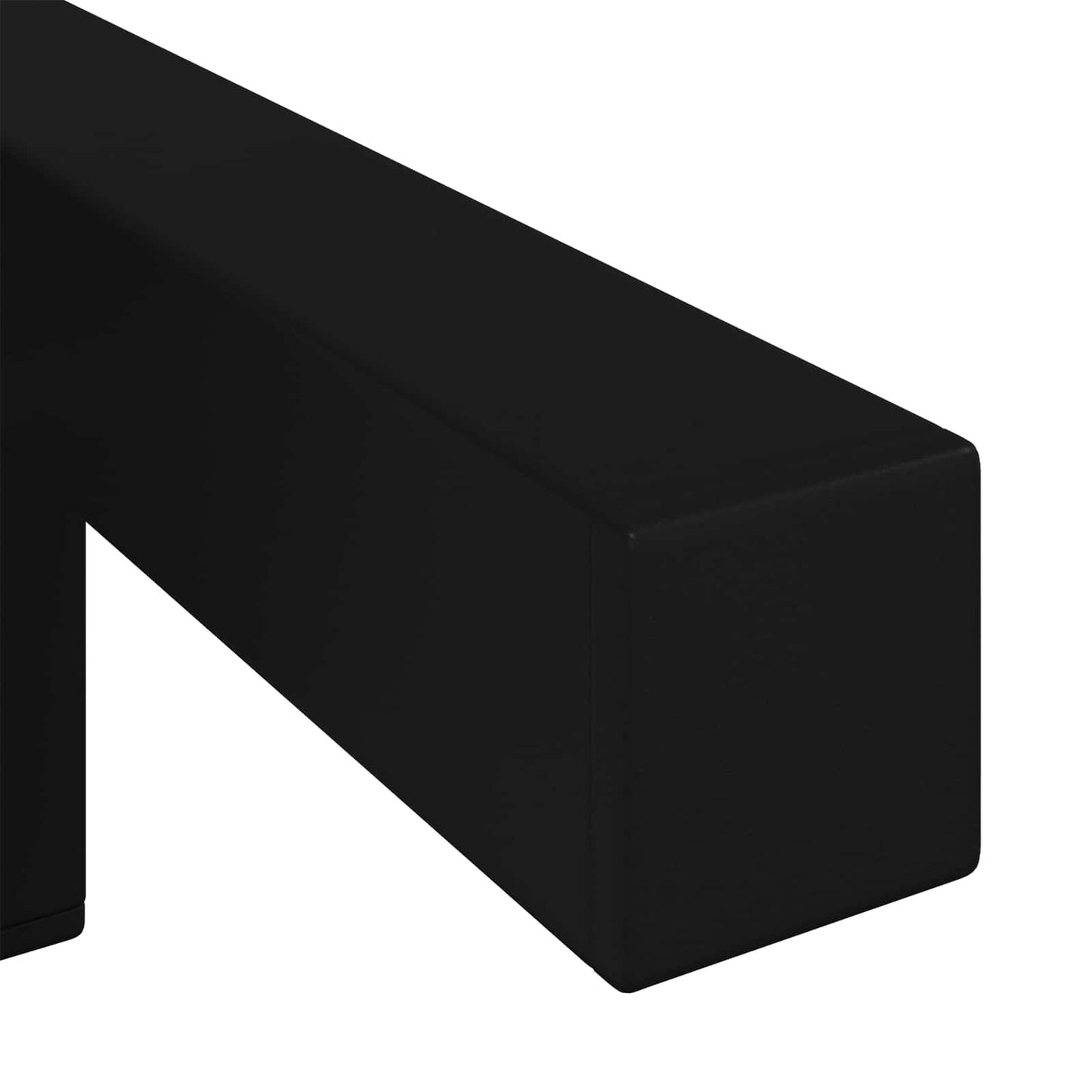 vidaXL Στηρίγματα 12 pcs Μαύρο 57 x 57 x 100 mm Σίδερο