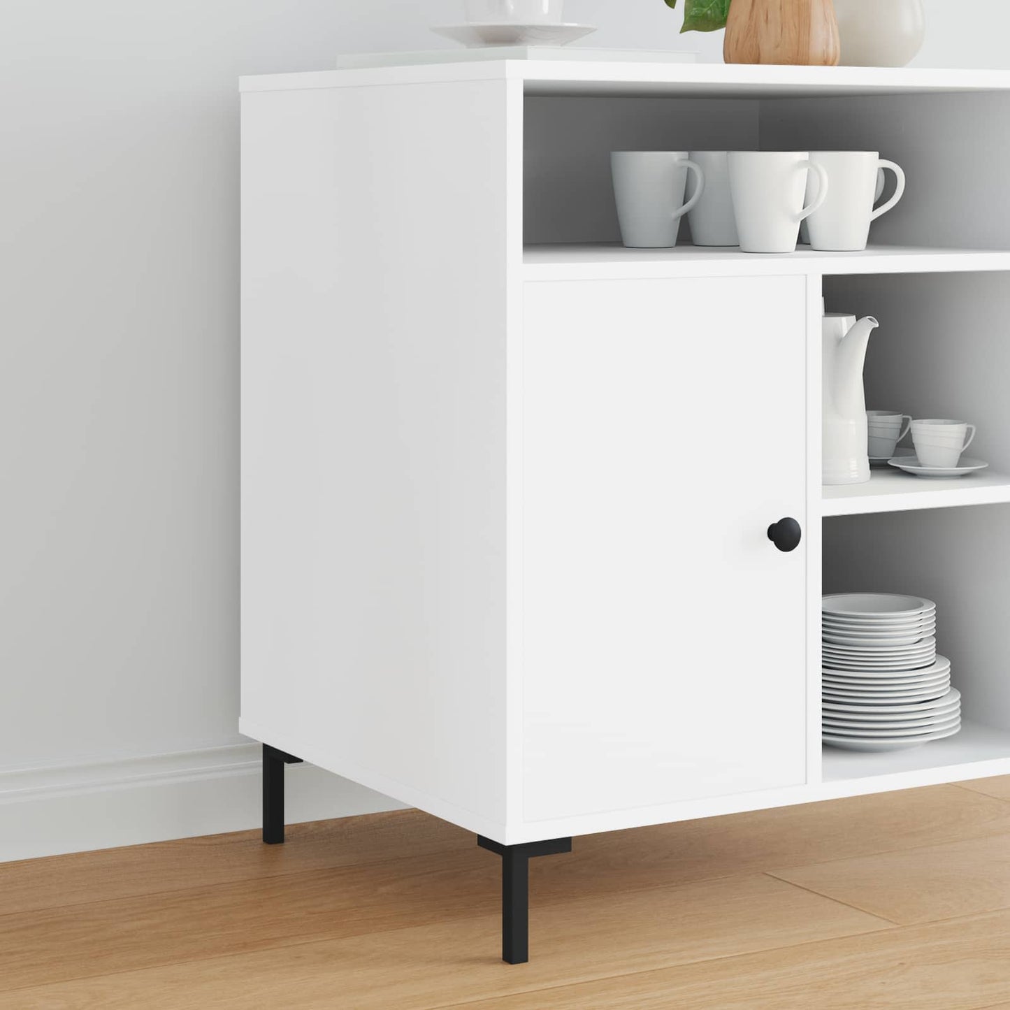 vidaXL Στηρίγματα 12 pcs Μαύρο 57 x 57 x 100 mm Σίδερο