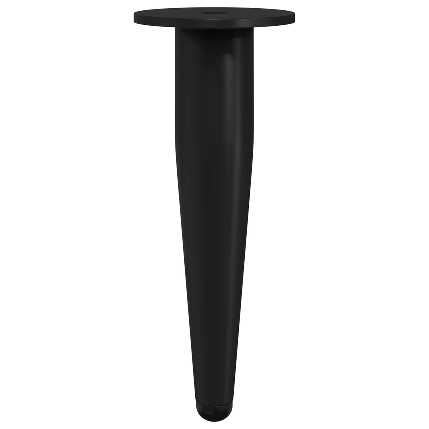vidaXL Πόδια Επίπλων 2 pcs Μαύρο Ø 40 x 98 mm Σίδερο