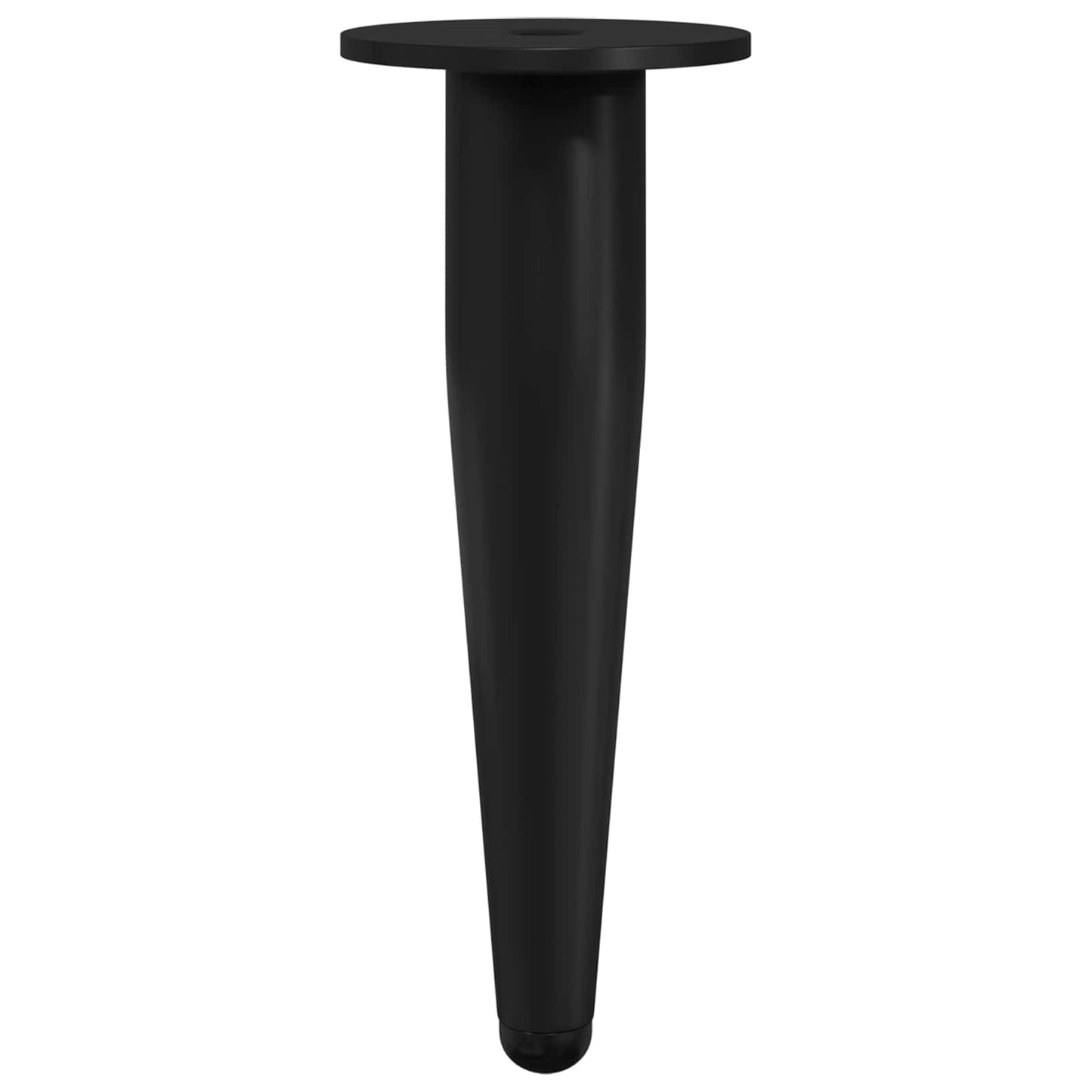 vidaXL Πόδια Επίπλων 12 pcs Μαύρο Ø 40 x 98 mm Σίδερο
