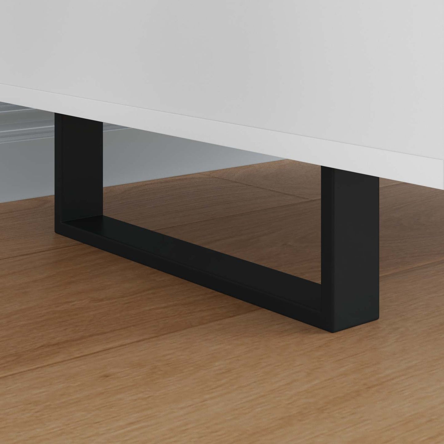 vidaXL Πόδια Επίπλων 12 pcs Μαύρο 311 x 40,5 x 100 χιλ Σίδερο