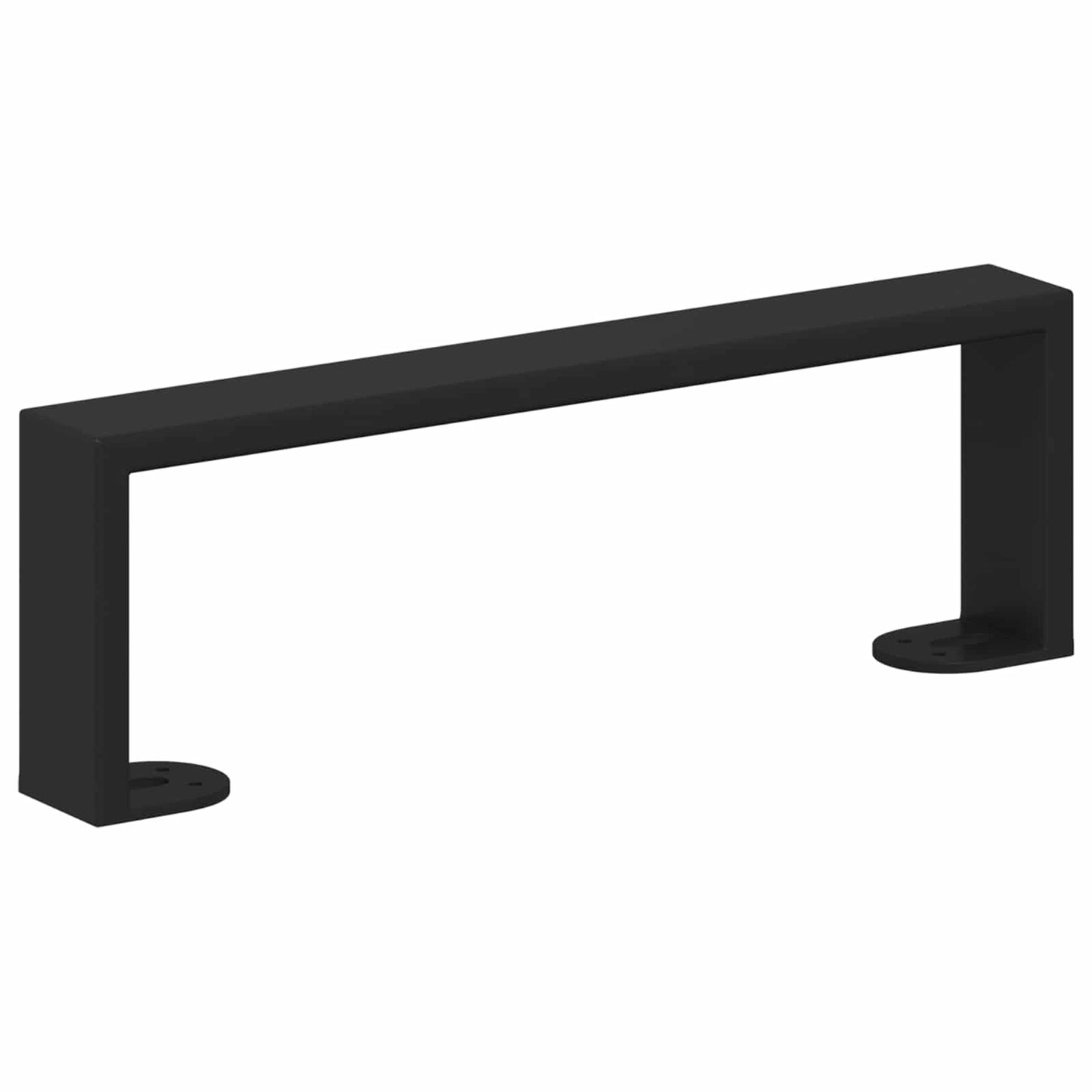 vidaXL Πόδια Επίπλων 12 pcs Μαύρο 311 x 40,5 x 100 χιλ Σίδερο
