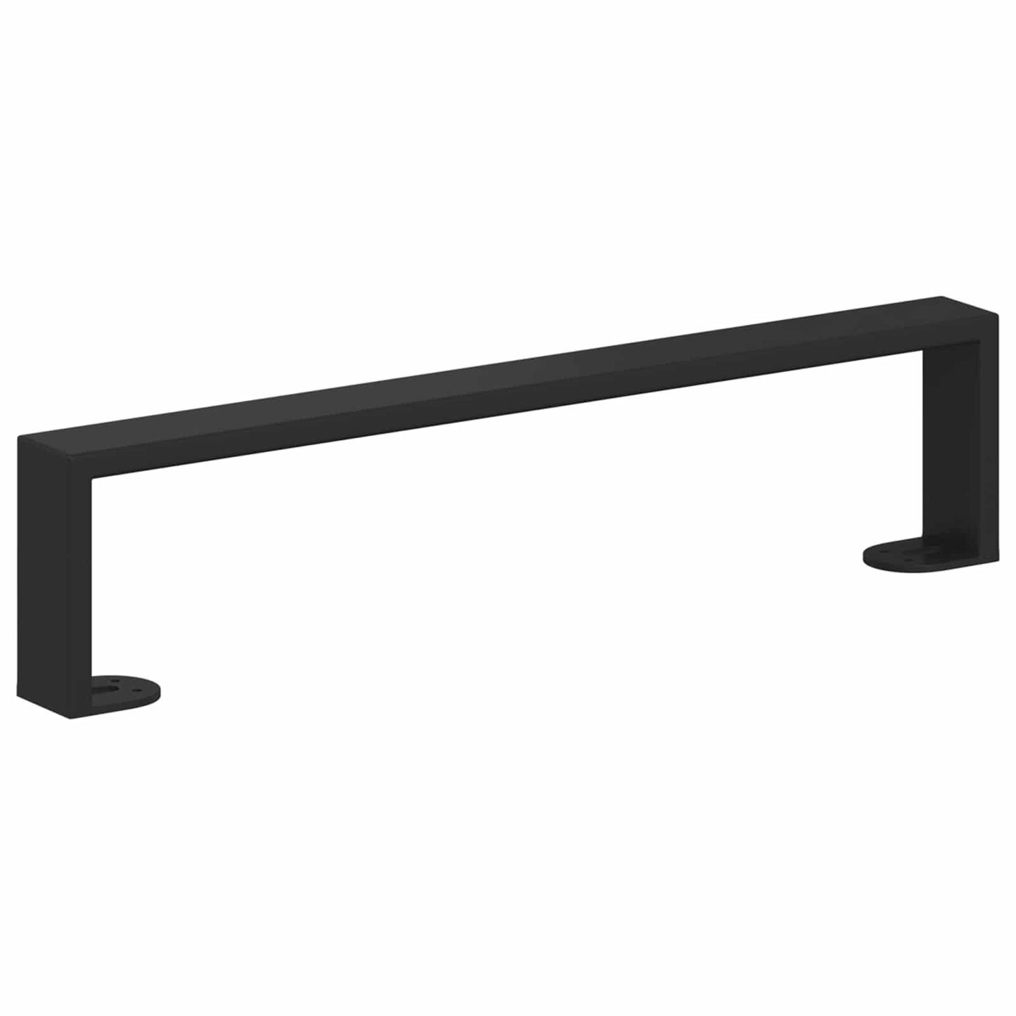 vidaXL Πόδια Επίπλων 12 pcs Μαύρο 436 x 40,5 x 100 χιλ Σίδερο