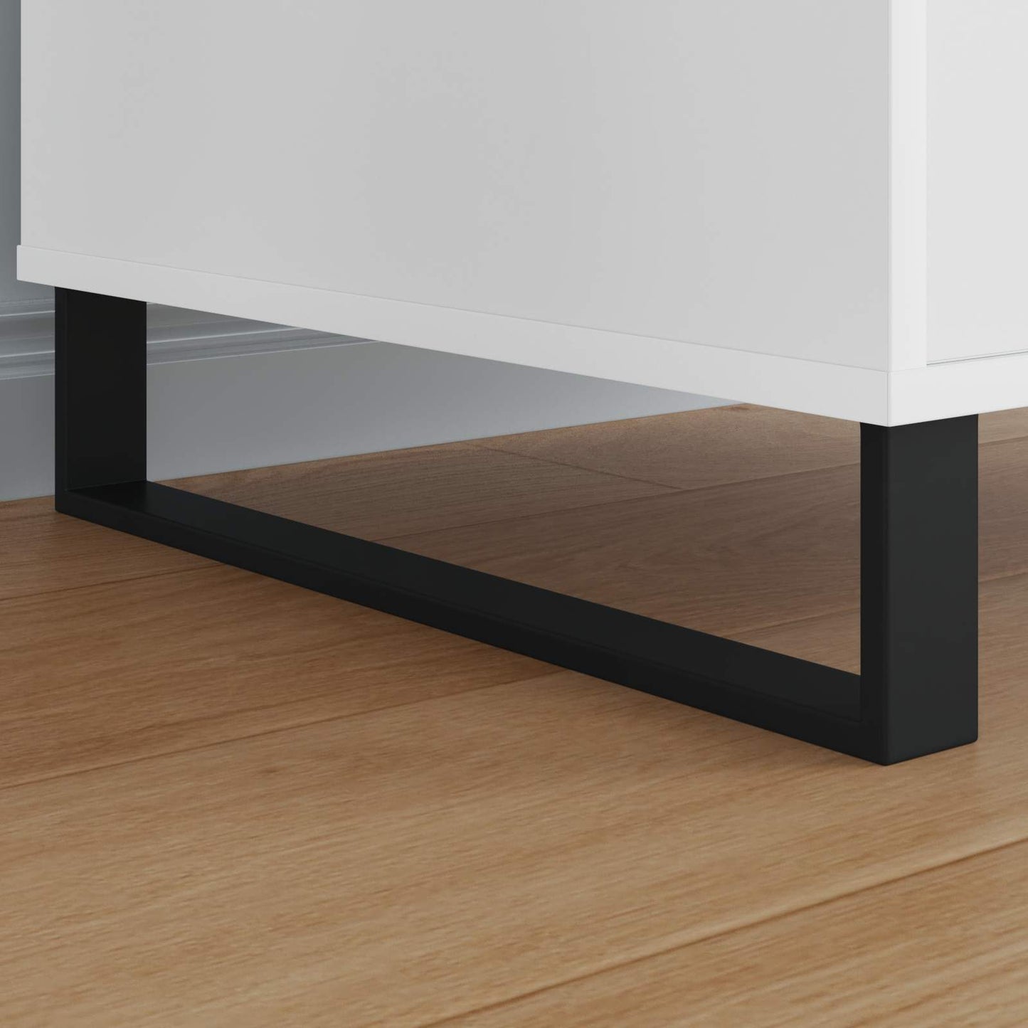 vidaXL Πόδια Επίπλων 12 pcs Μαύρο 481 x 40,5 x 100 χιλ Σίδερο