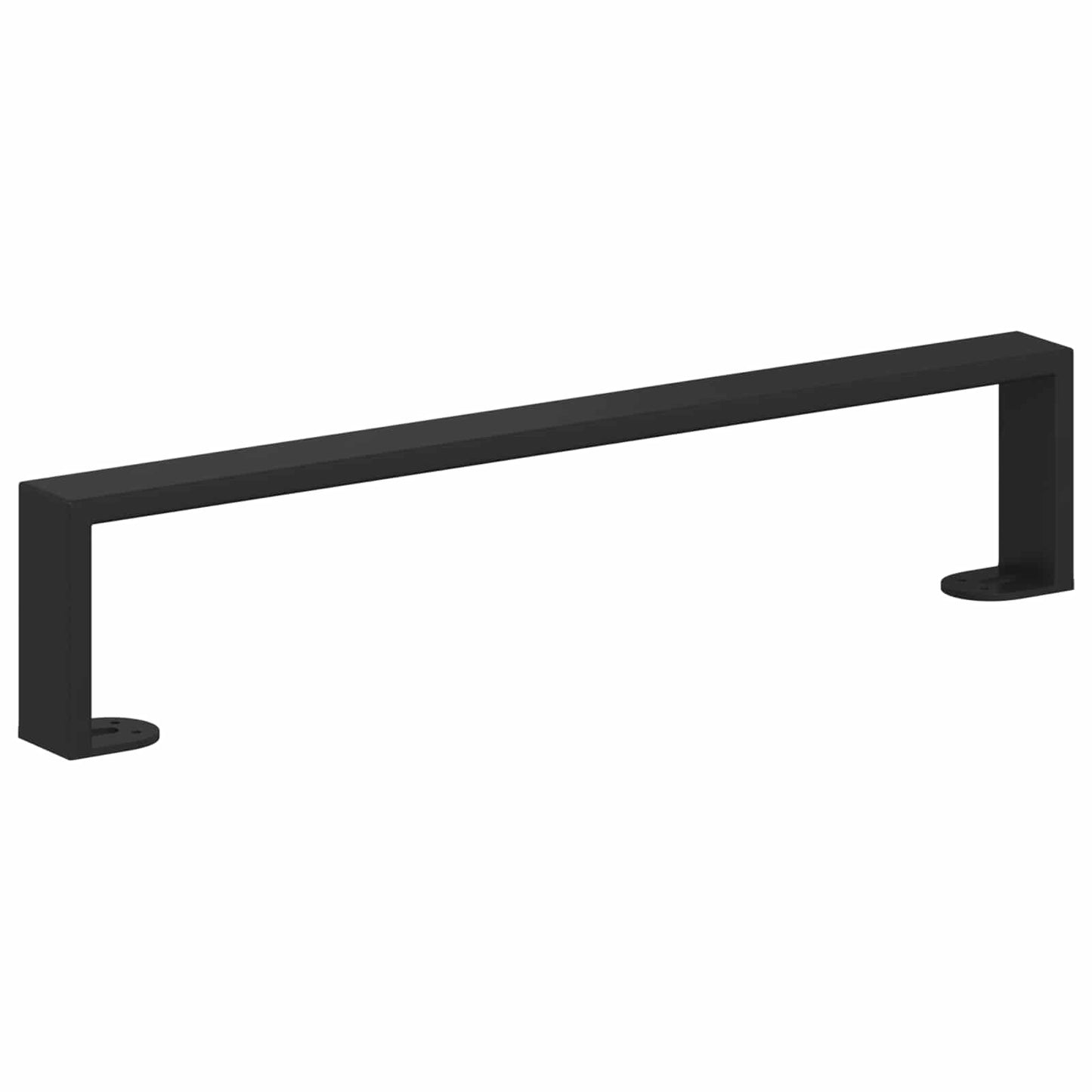 vidaXL Πόδια Επίπλων 12 pcs Μαύρο 481 x 40,5 x 100 χιλ Σίδερο