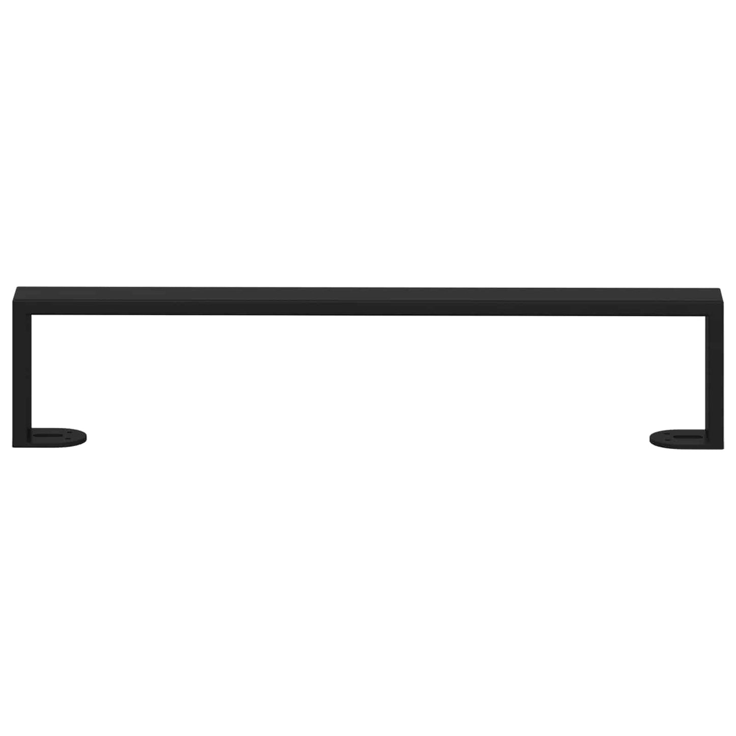 vidaXL Πόδια Επίπλων 12 pcs Μαύρο 481 x 40,5 x 100 χιλ Σίδερο