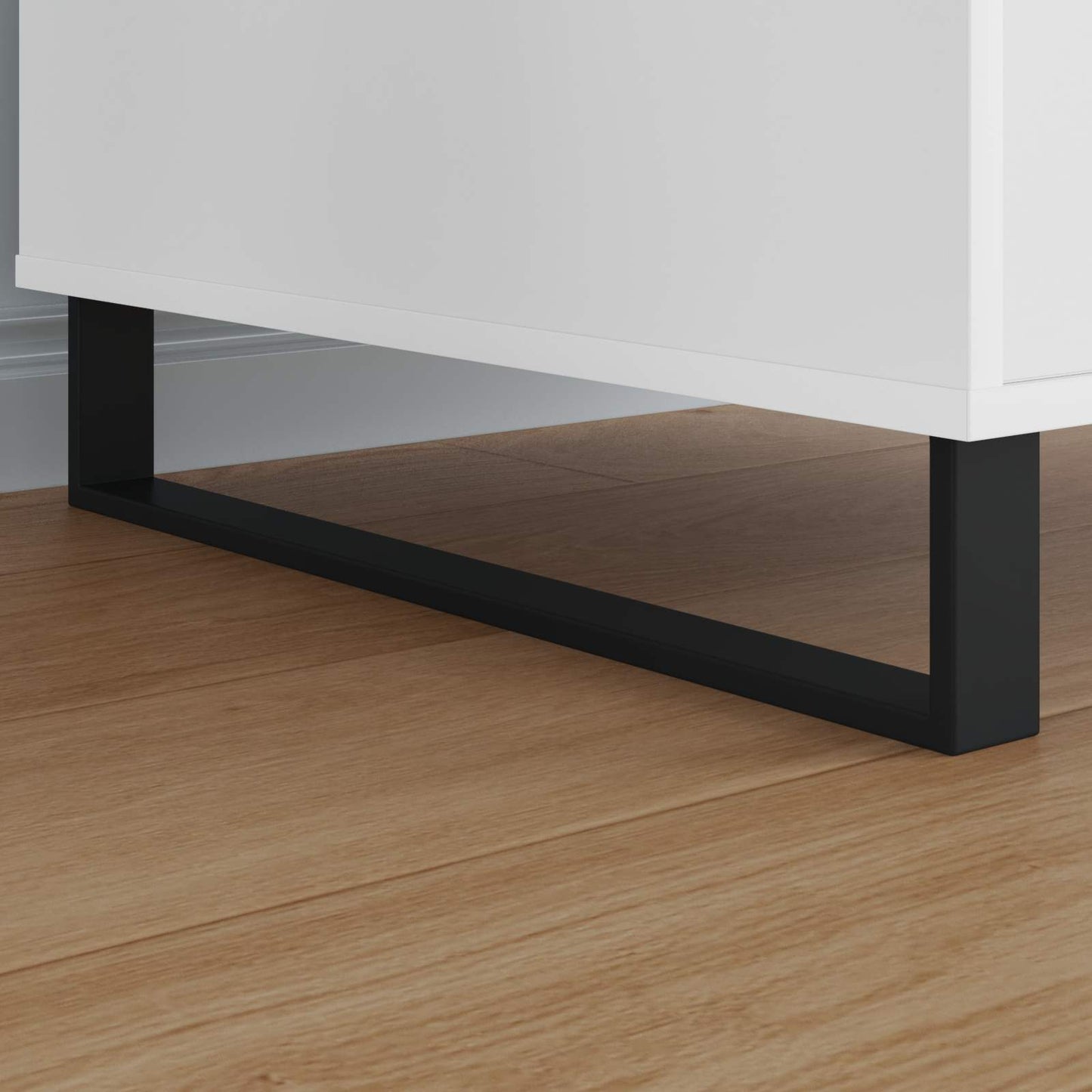 vidaXL Πόδια Επίπλων 2 pcs Μαύρο 546 x 40,5 x 100 χιλ Σίδερο