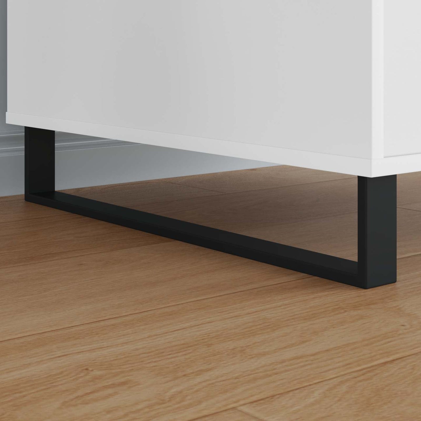 vidaXL Πόδια Επίπλων 12 pcs Μαύρο 596 x 40,5 x 100 χιλ Σίδερο