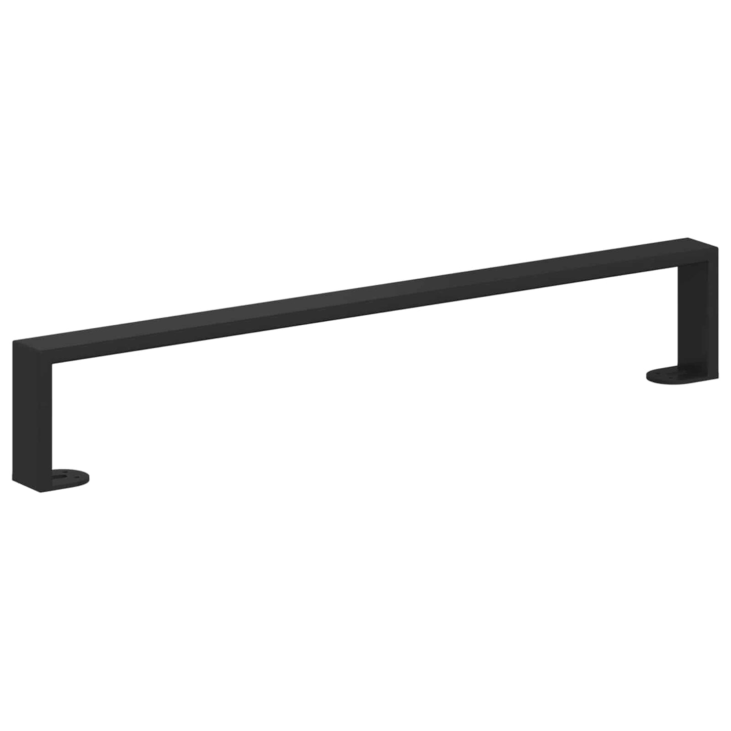 vidaXL Πόδια Επίπλων 12 pcs Μαύρο 596 x 40,5 x 100 χιλ Σίδερο