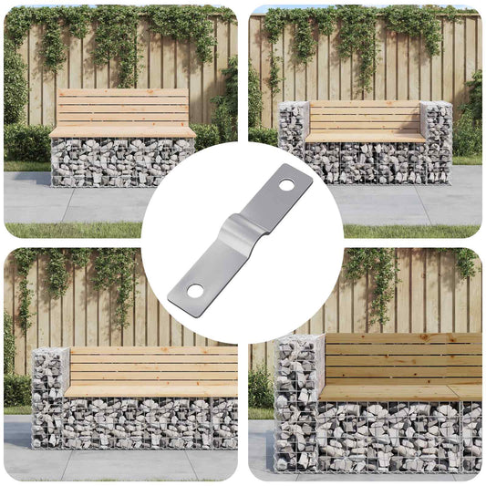 vidaXL Πλάκα Χτυπήματος 12 pcs Ασημί 50 x 10 x 1,2 mm Σίδερο