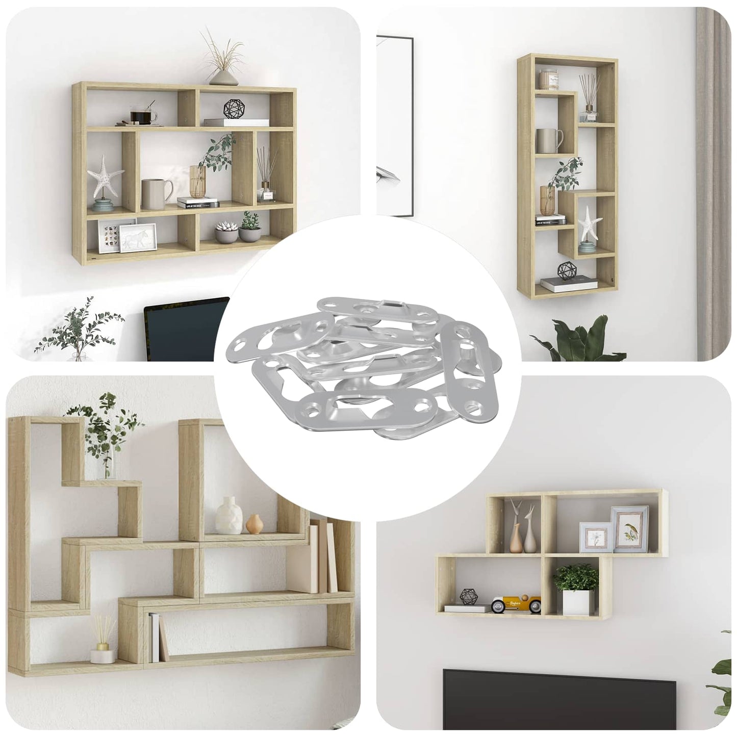 vidaXL ΚΡΕΜΑΣΤΡΑ ΜΕ ΚΛΕΙΔΩΜΑ 3673 pcs Ασημί 45 x 16 x 3.5 mm Σίδερο
