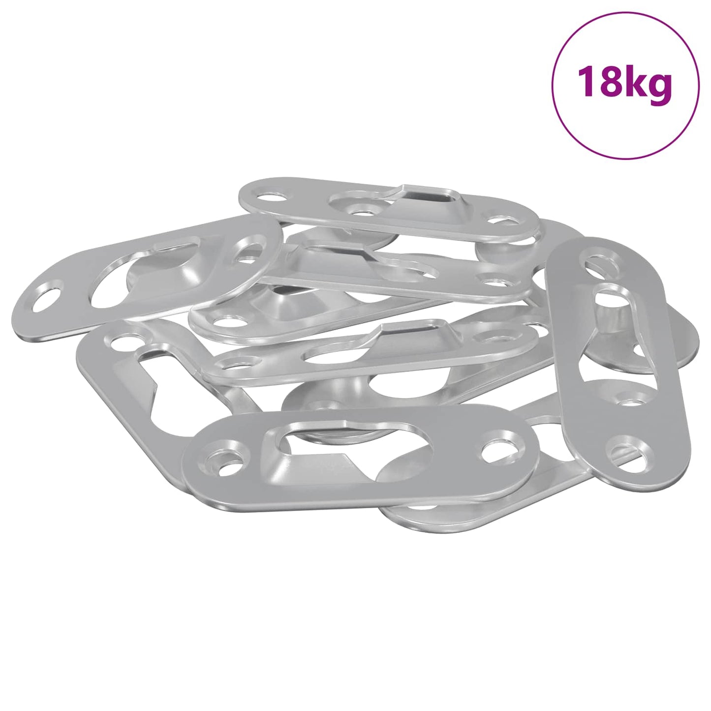 vidaXL ΚΡΕΜΑΣΤΡΑ ΜΕ ΚΛΕΙΔΩΜΑ 3673 pcs Ασημί 45 x 16 x 3.5 mm Σίδερο