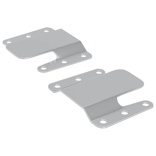 vidaXL Βραχίονας Θαμμένου Στήριξης 2 pcs Ασημί 75 x 66 x 1,4 χιλ