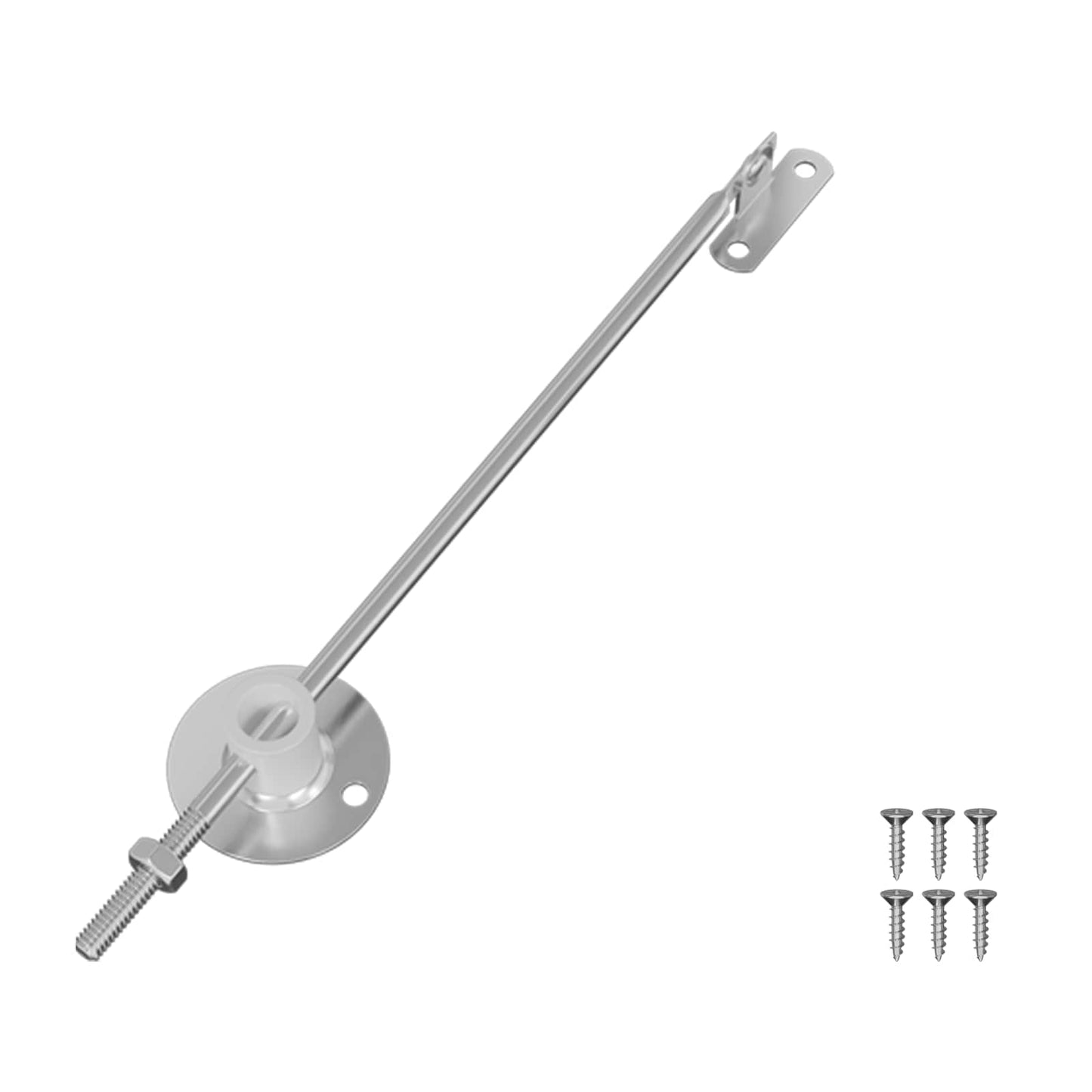 vidaXL Μεντεσές στήριξης καπακιού 12 pcs Ασημί 194 x 36 x 18 mm Σίδερο