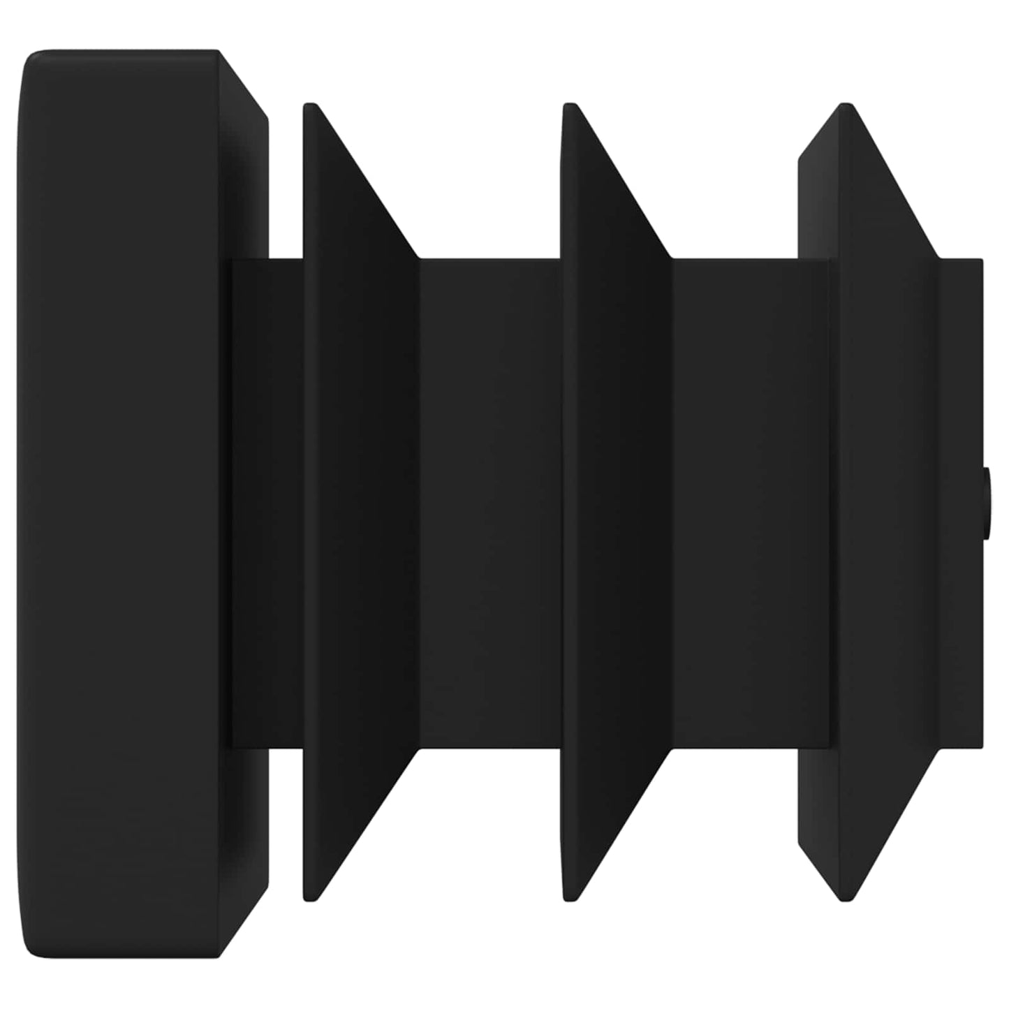 vidaXL Καπάκια Τέλους 2 pcs Μαύρο 15 x 15 x 15 χιλιοστά PP