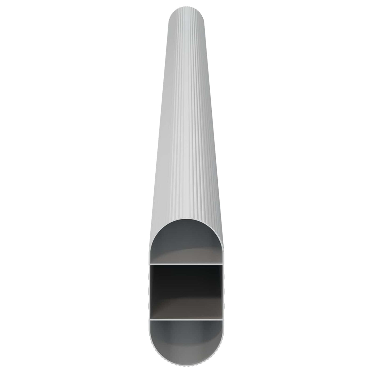 vidaXL Ράβδος Ντουλάπας 2 pcs Ασημί 316 x 15 x 29 mm Αλουμινένιο Κράμα