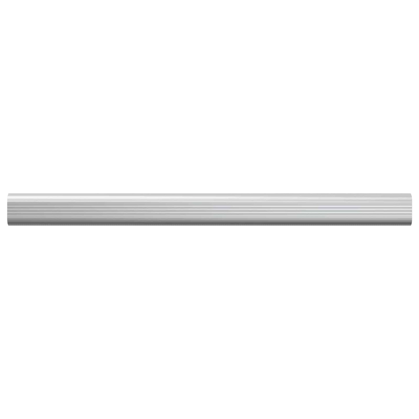 vidaXL Ράβδος Ντουλάπας 2 pcs Ασημί 464 x 15 x 29 mm Αλουμινένιο Κράμα