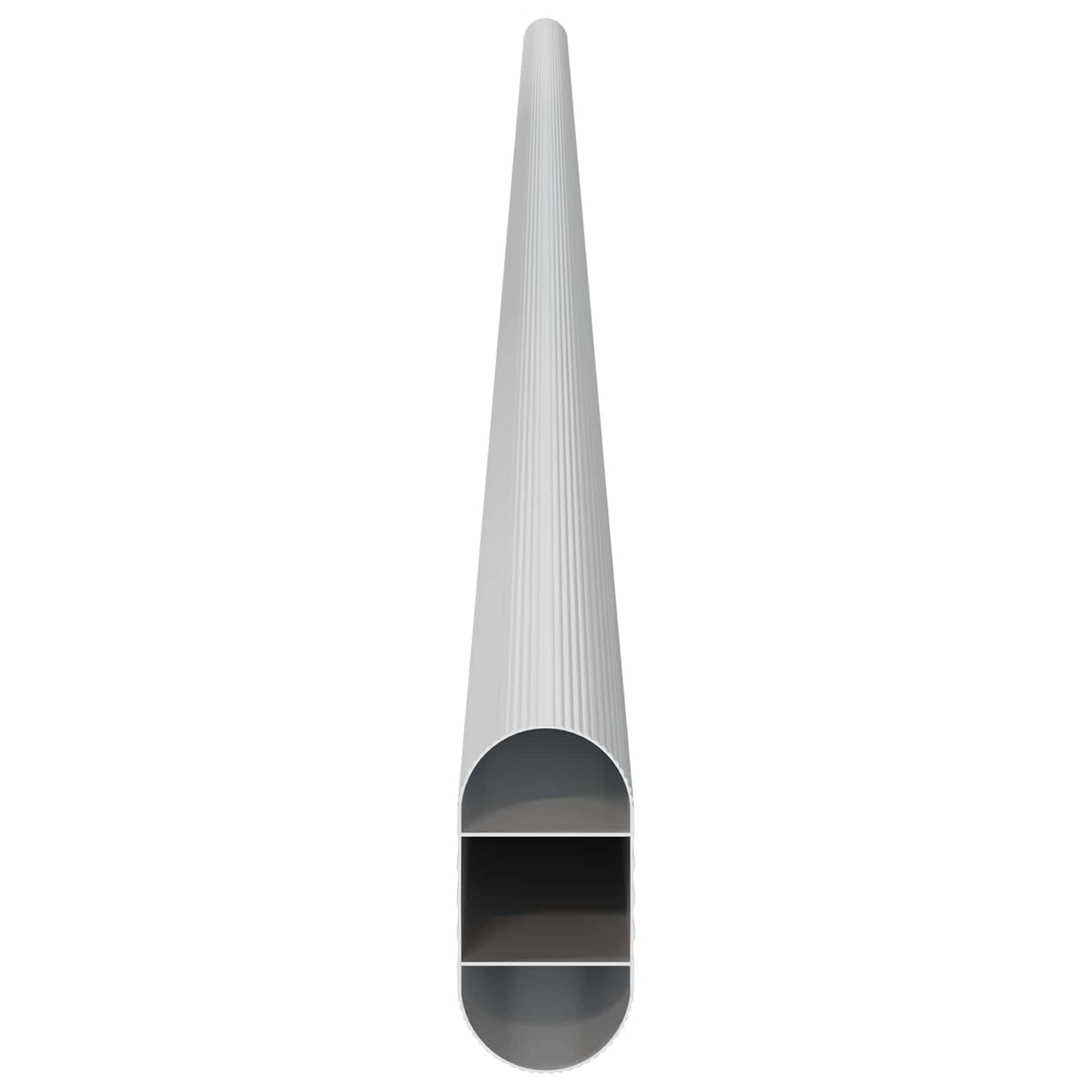 vidaXL Ράβδος Ντουλάπας 12 pcs Ασημί 864 x 15 x 29 mm