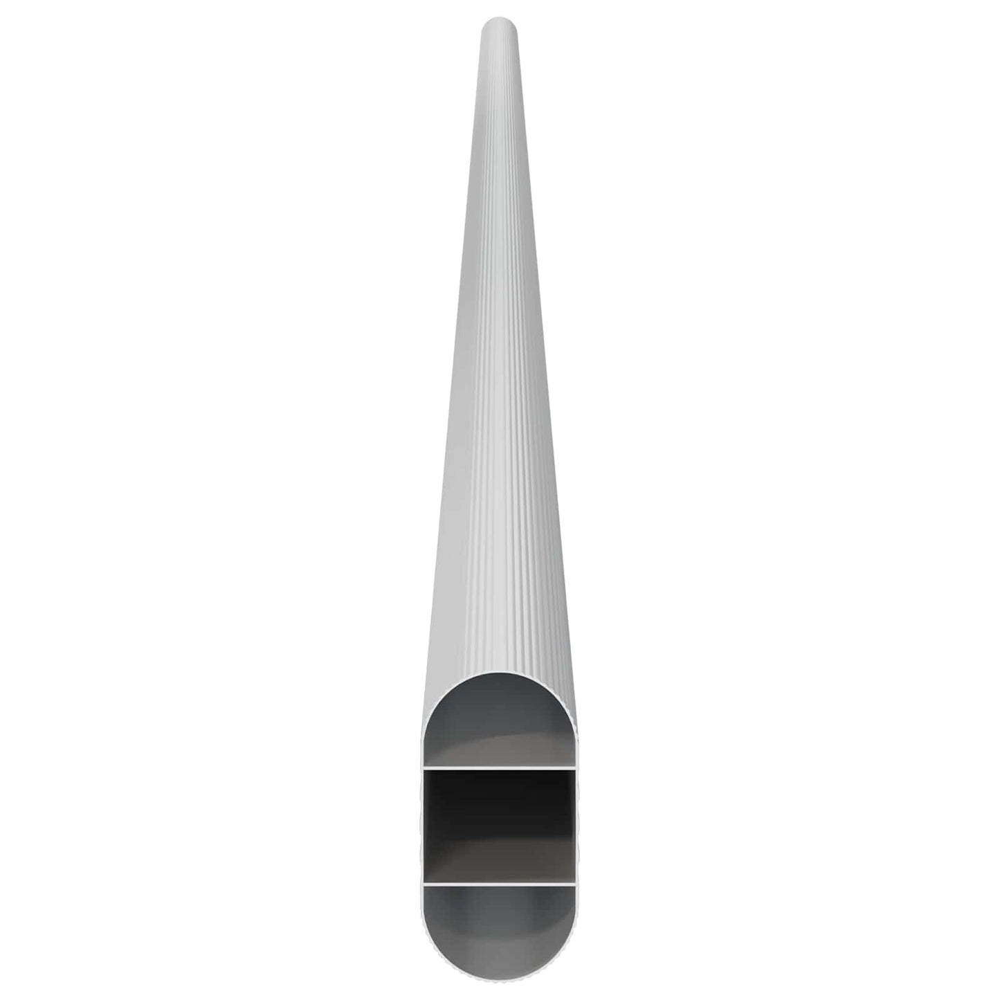 vidaXL Ράβδος Ντουλάπας 2 pcs Ασημί 964 x 15 x 29 mm Αλουμινένιο Κράμα