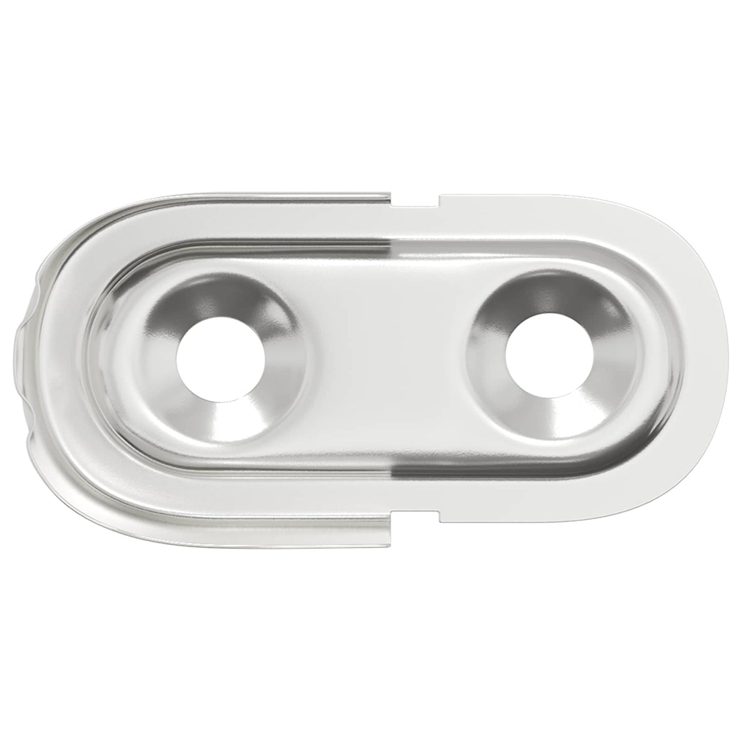 vidaXL Βραχίοντας ράγας ντουλάπας 2 pcs Άσπρος Ψευδάργυρος Σίδερο