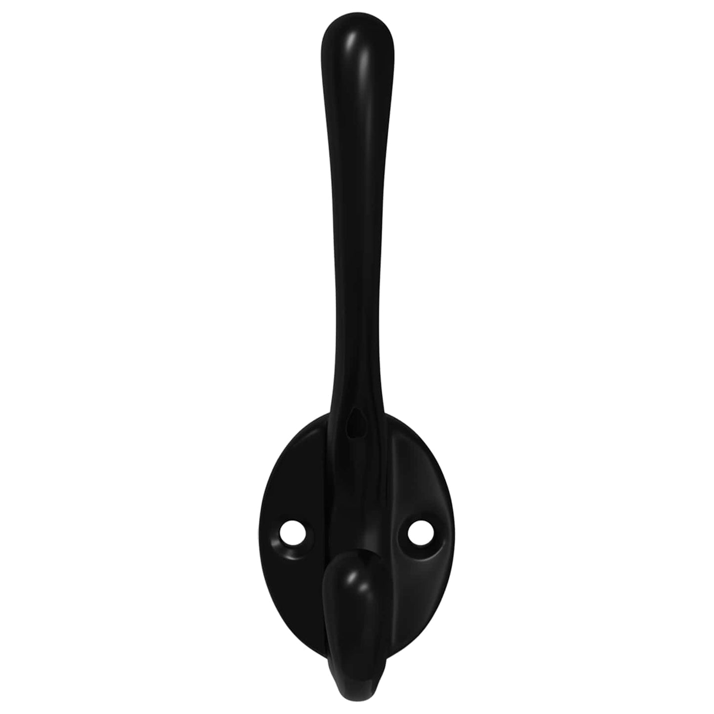 vidaXL Κρεμάστρα Ρούχων 12 pcs Μαύρο 102 x 29 x 47mm Ζαχαροχάλκος