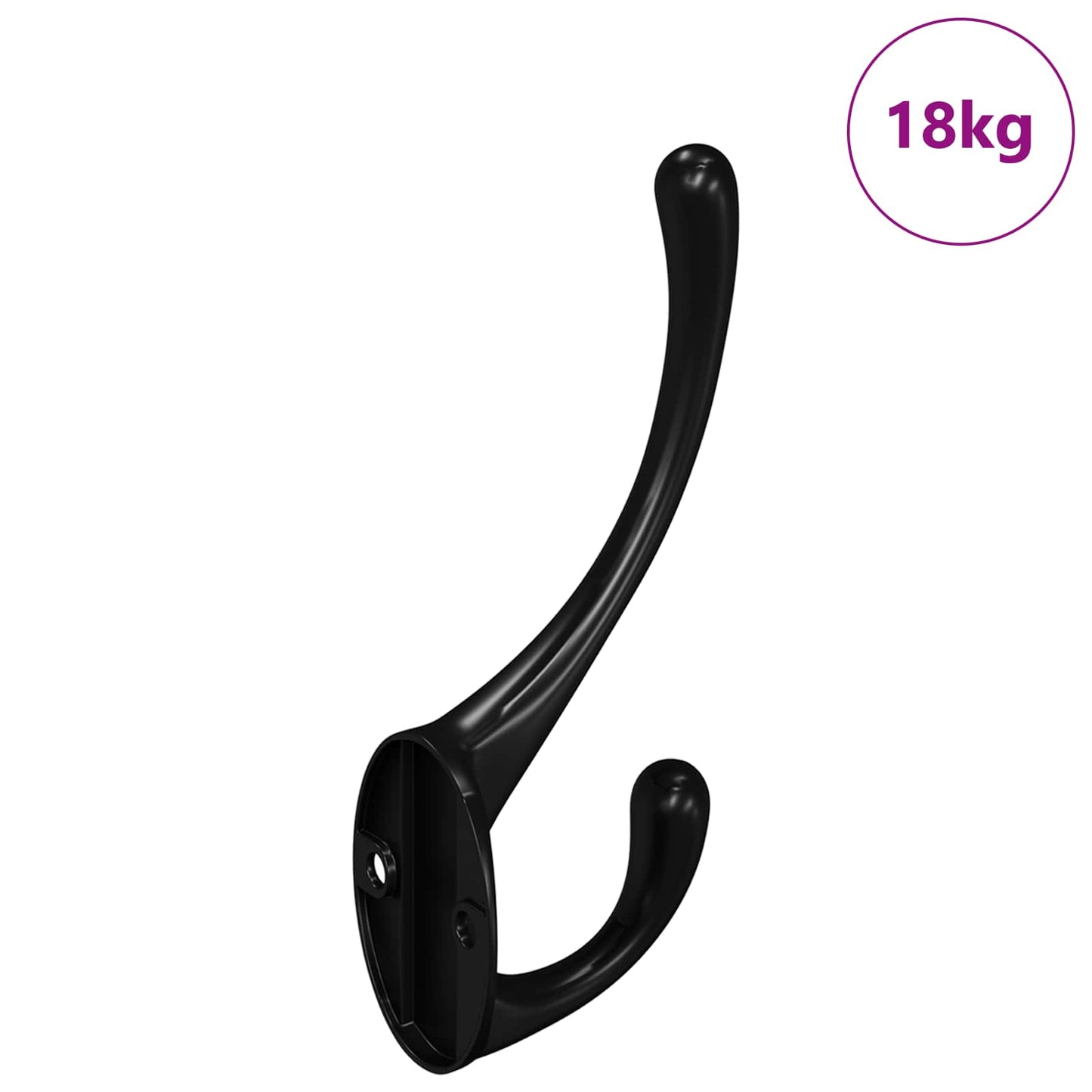 vidaXL Κρεμάστρα Ρούχων 346 pcs Μαύρο 102 x 29 x 47mm Ζαχαροχάλκος
