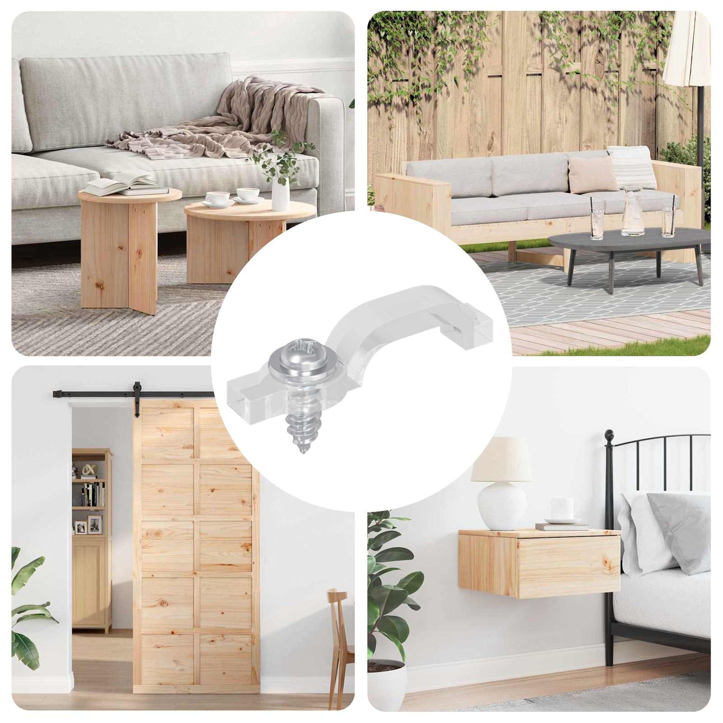 vidaXL Κλιπ LED Ταινίας 12 pcs Διαφανές 2 x 1 x 0.5 εκ